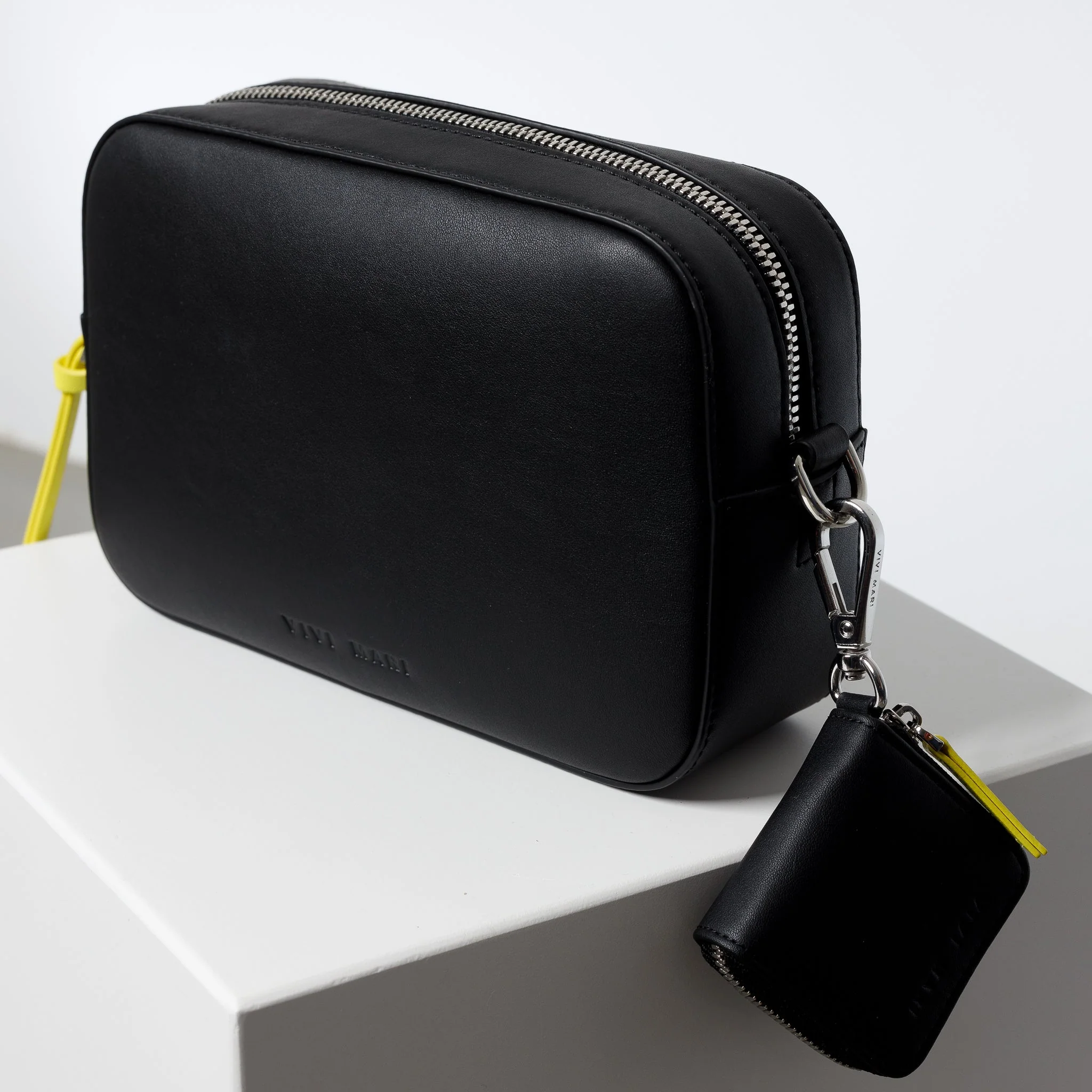crossbody bag small + strap basic woven - black - Image 10