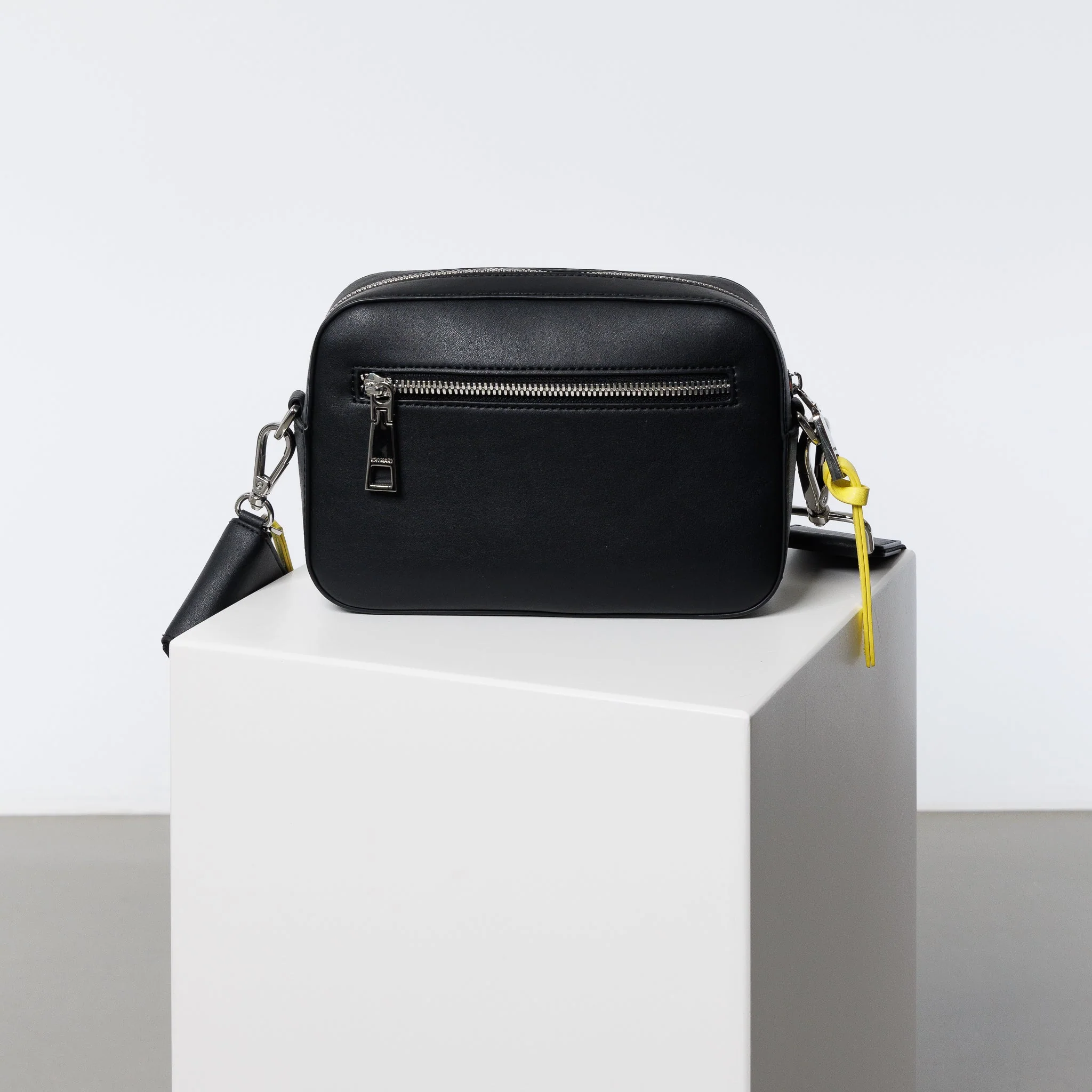 crossbody bag small + strap basic woven - black - Image 3