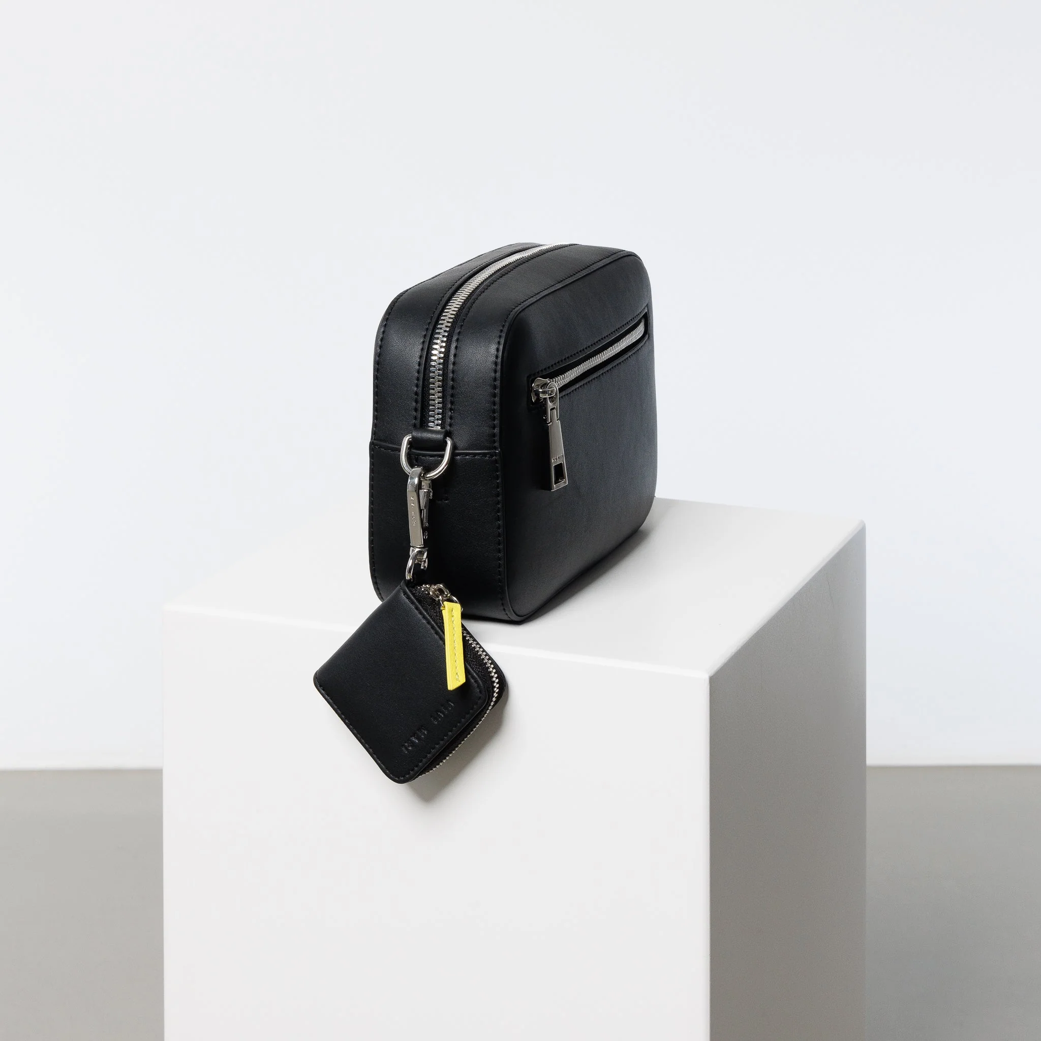crossbody bag small + strap basic woven - black - Image 4