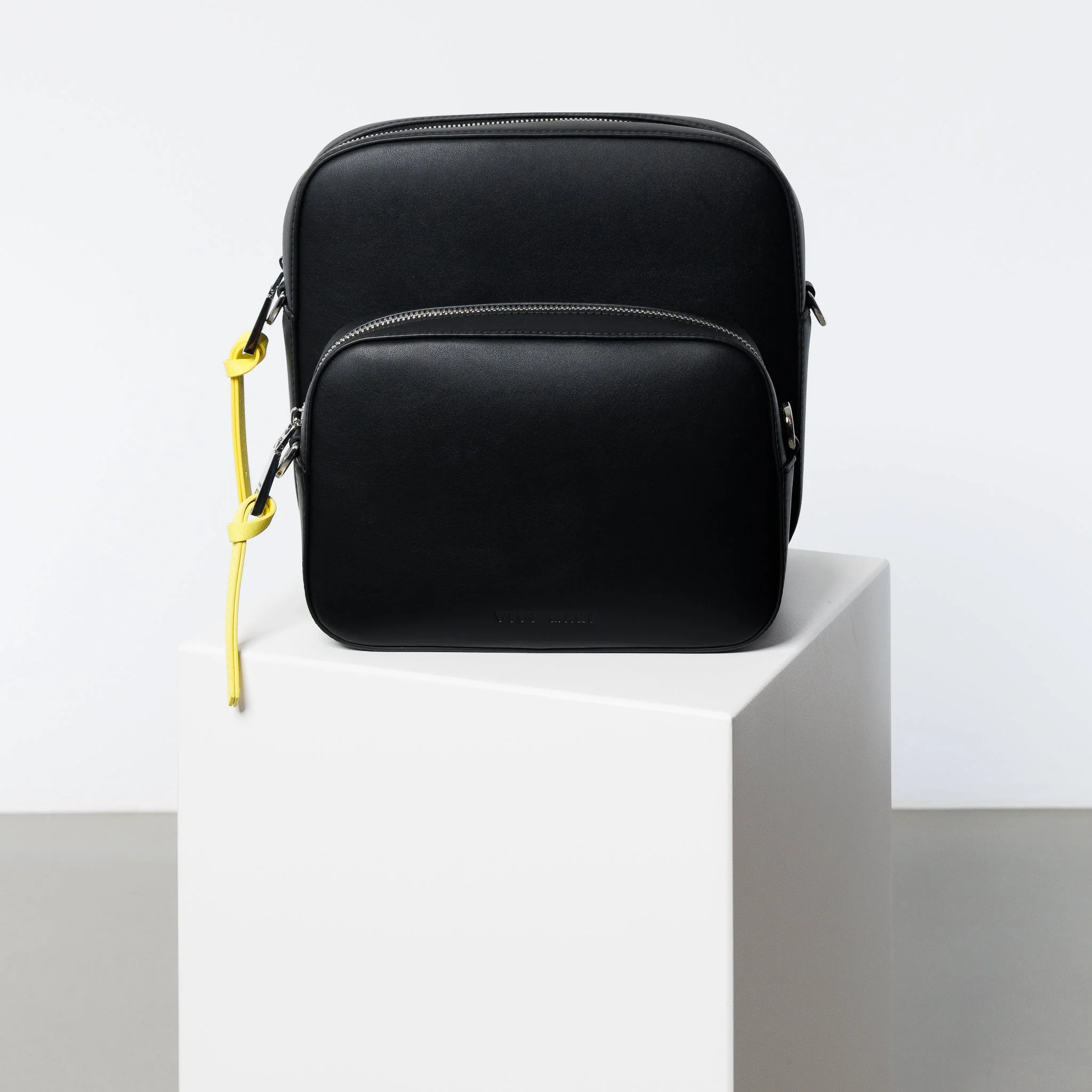 crossbody bag small + strap basic woven - black - Image 8