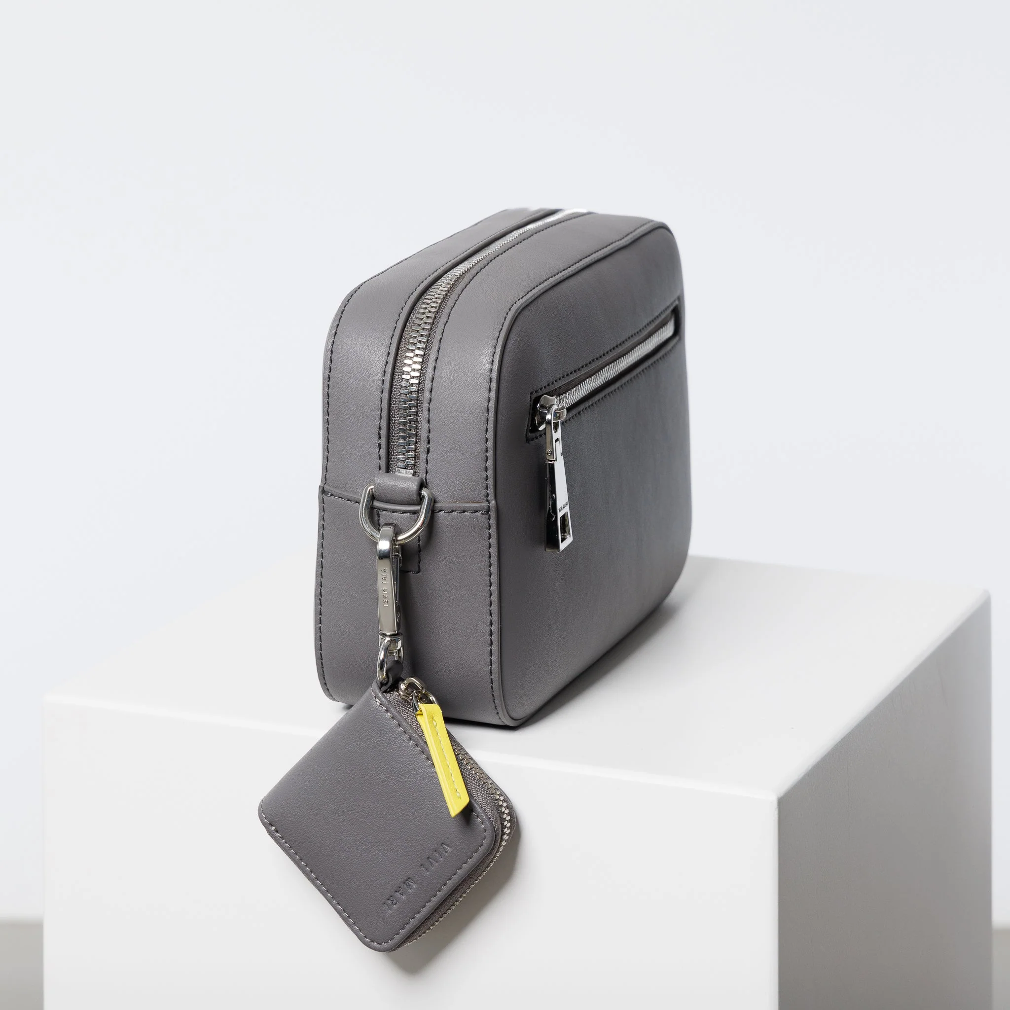 crossbody bag small + strap basic woven - taupe - Image 3