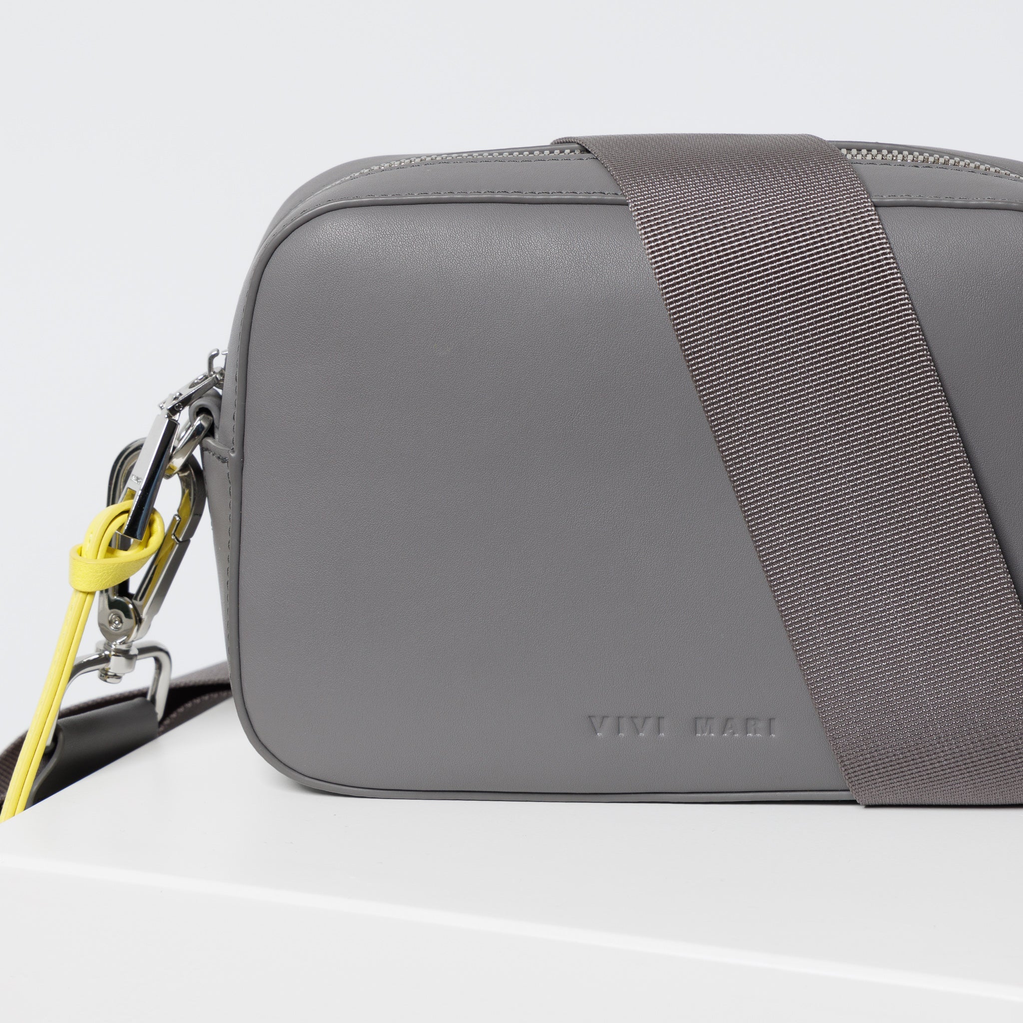 crossbody bag small + strap basic woven - taupe - Image 6