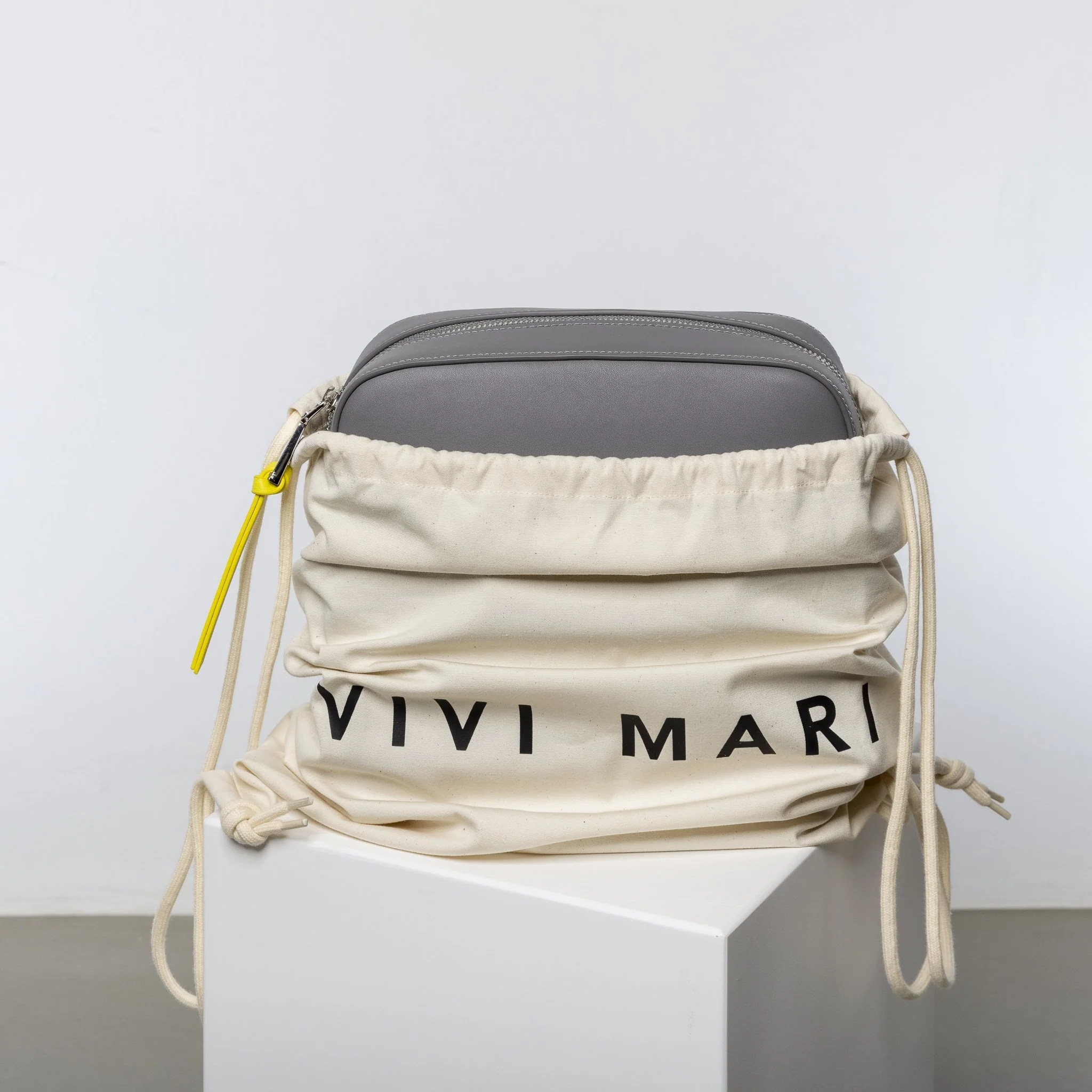 crossbody bag + strap basic woven - taupe - Image 25
