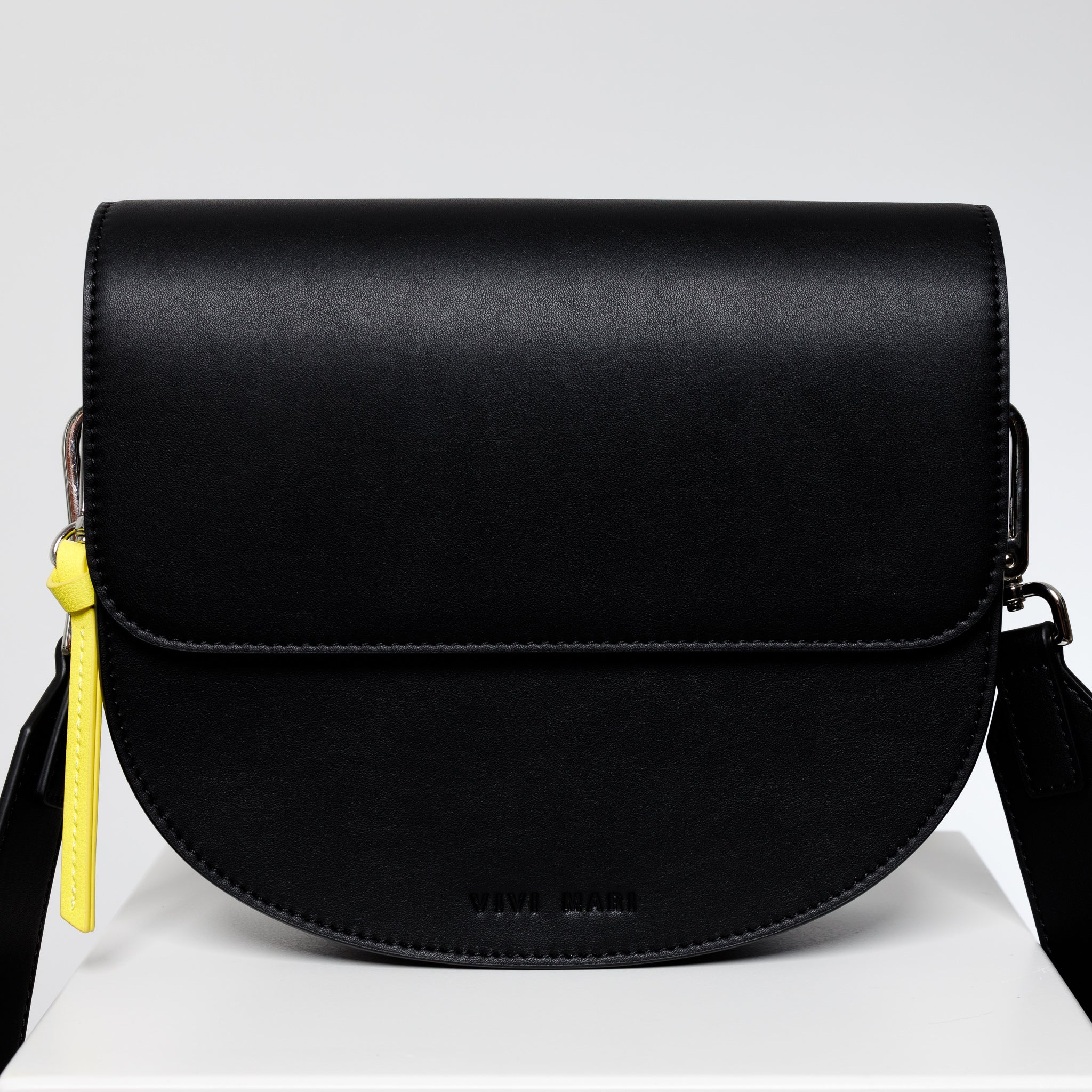 halfmoon bag + strap basic belt - black - Image 6