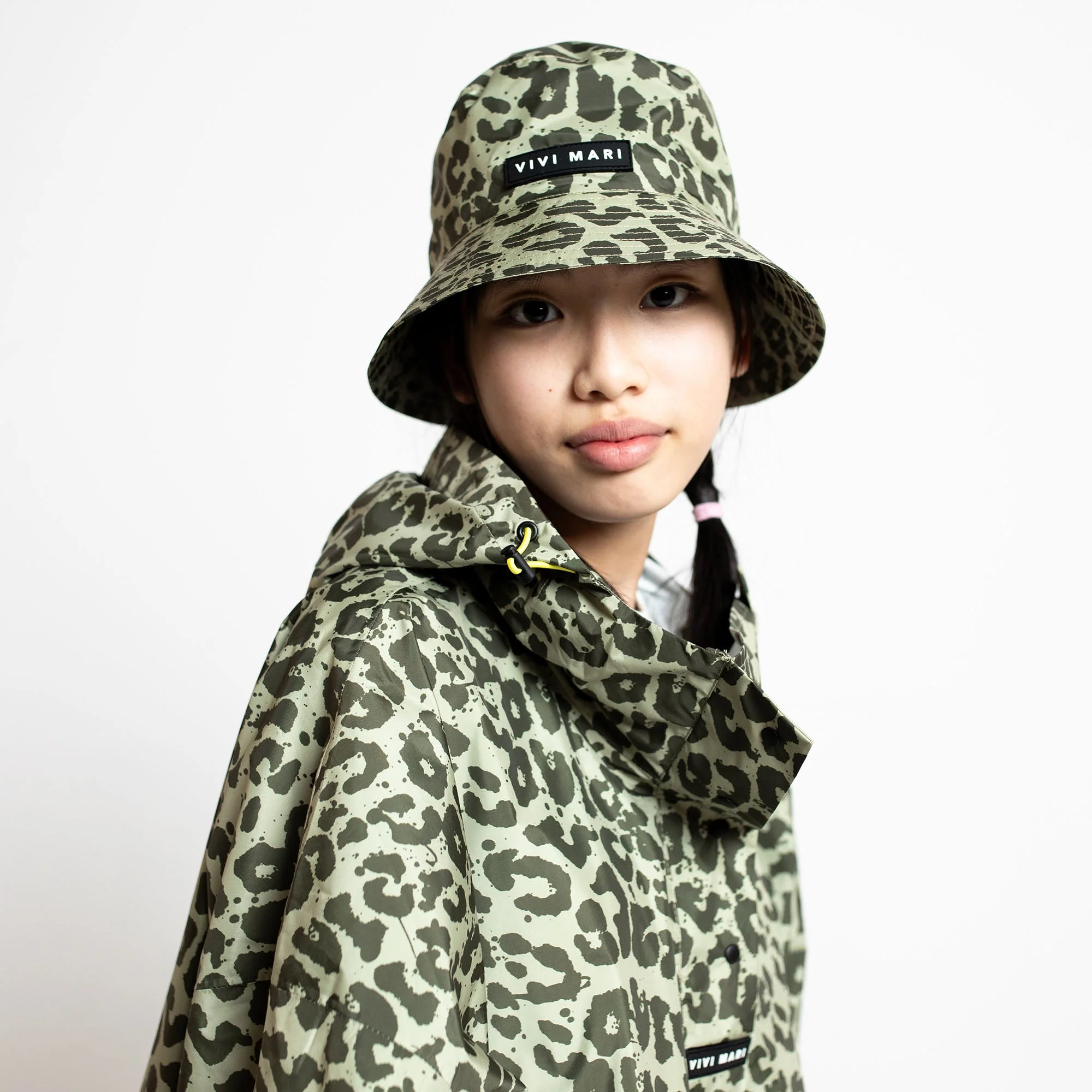 Kids Bucket Hat leo splashes olive/pale olive - Image 4