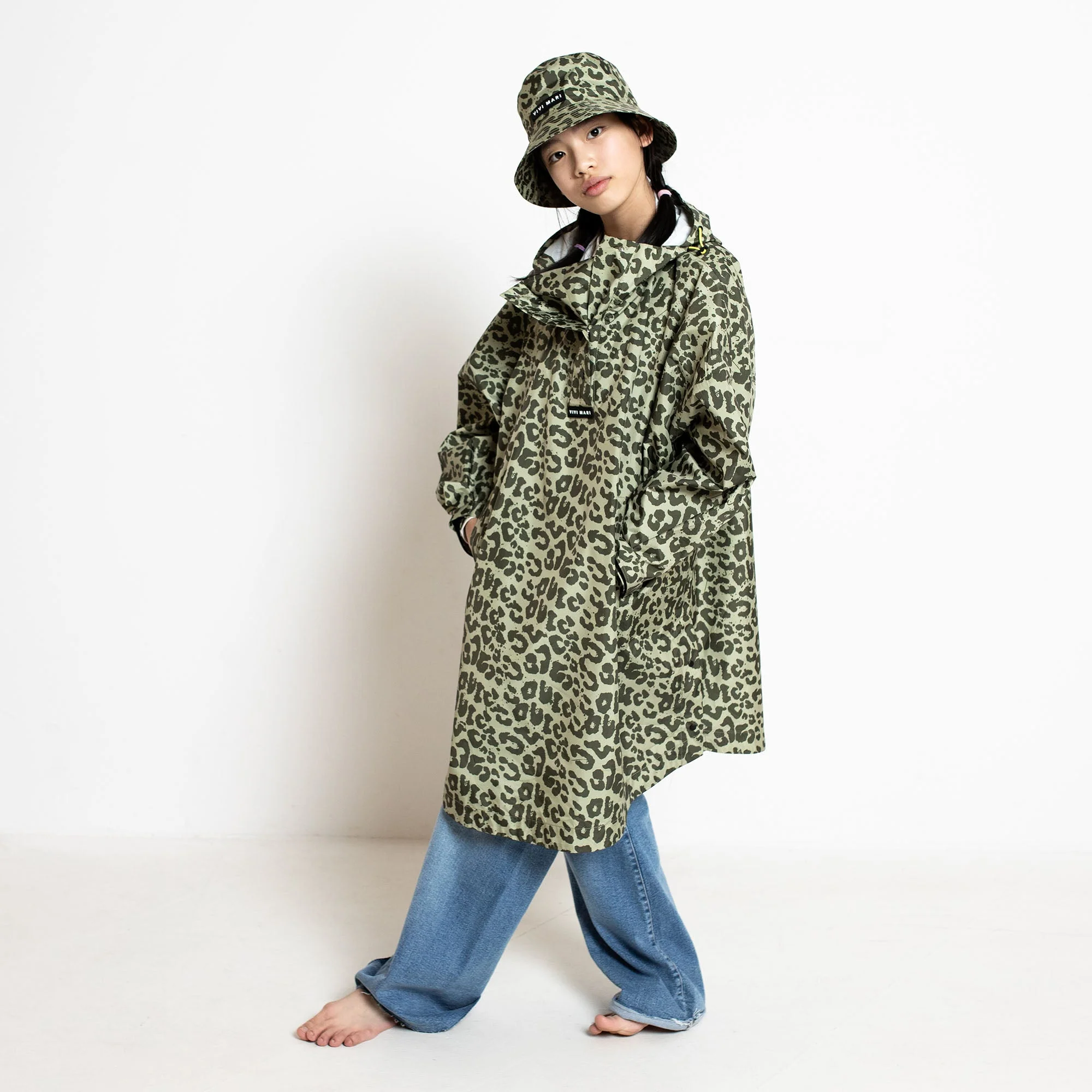 Kids Bucket Hat leo splashes olive/pale olive - Image 6