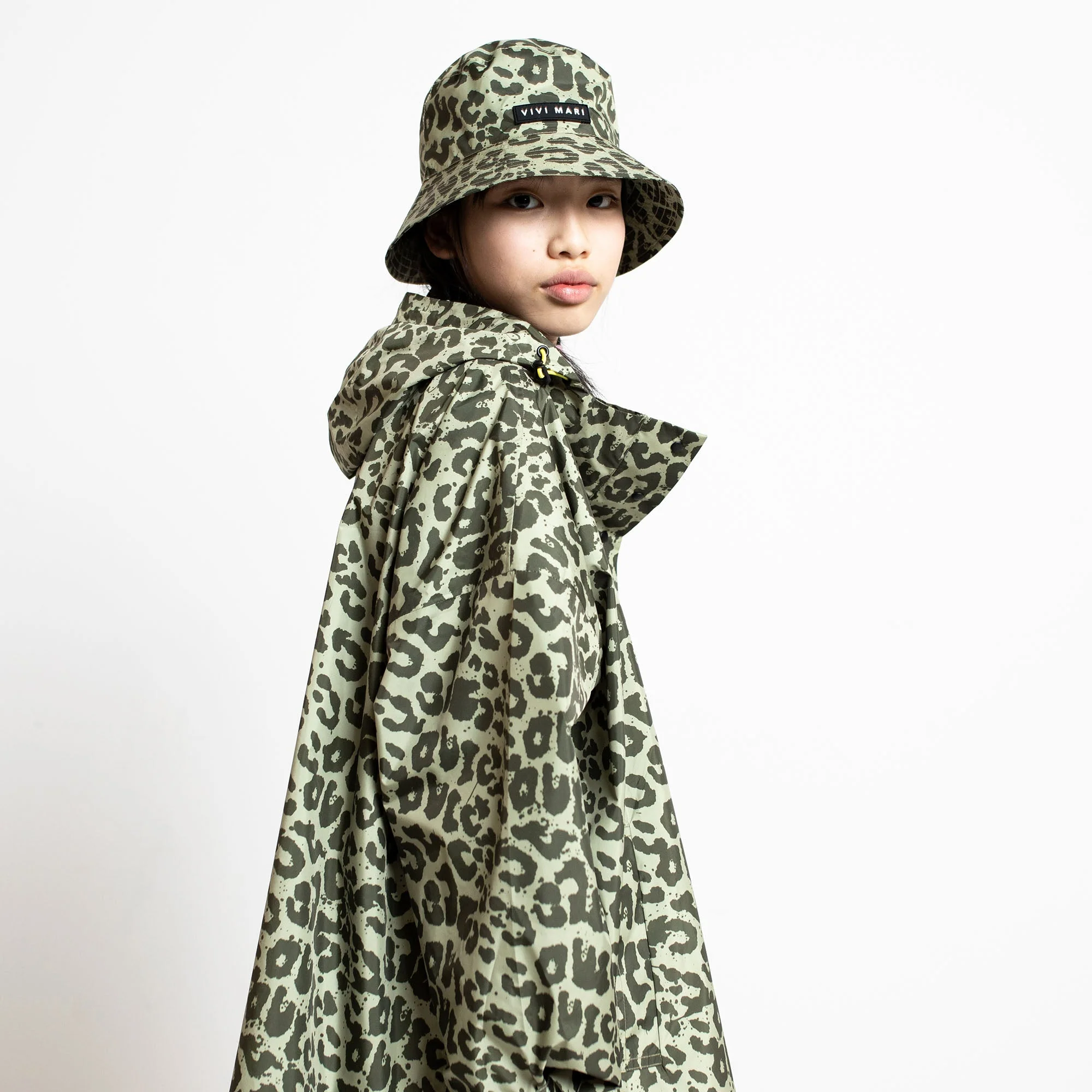 Kids Bucket Hat leo splashes olive/pale olive - Image 8