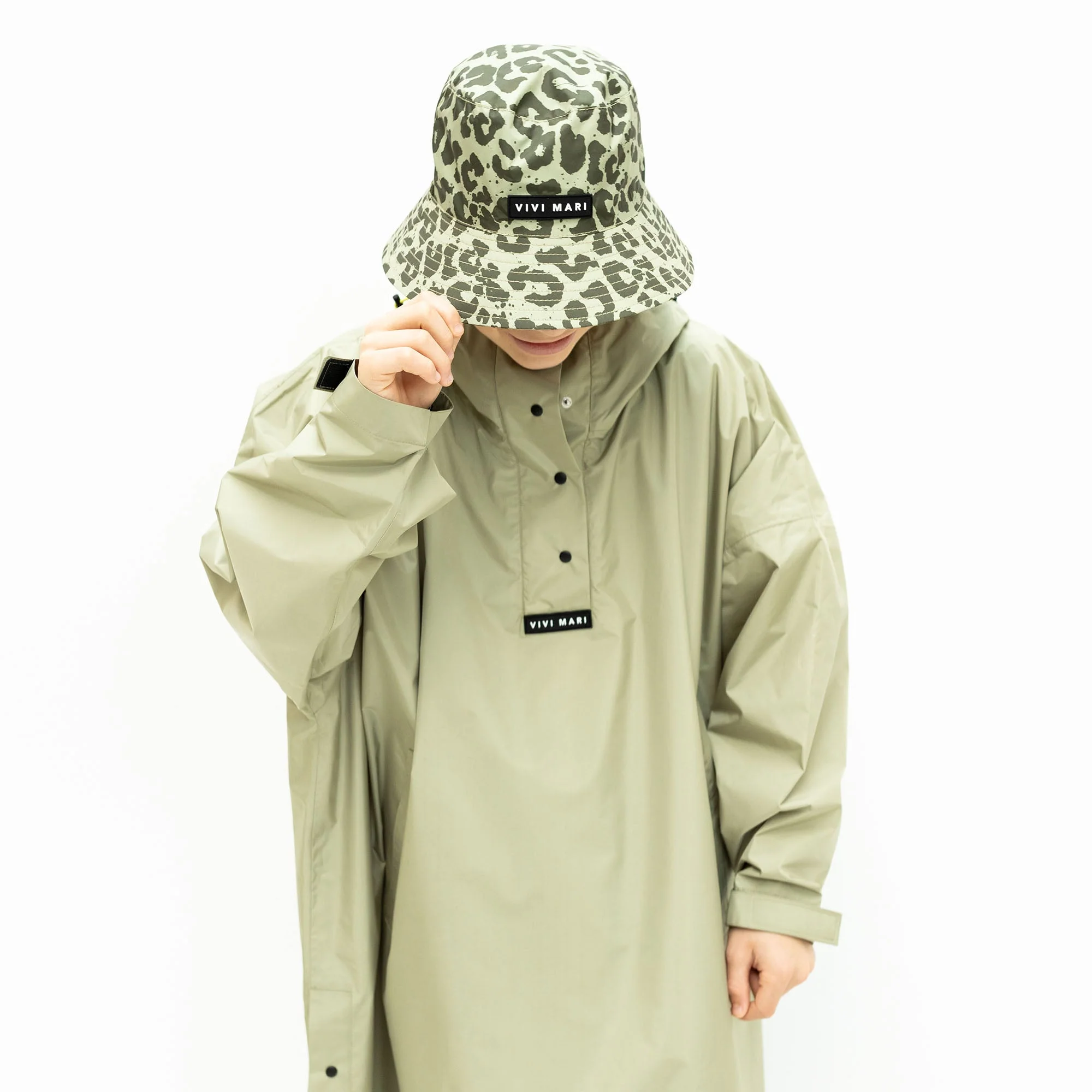 Kids Bucket Hat leo splashes olive/pale olive - Image 9