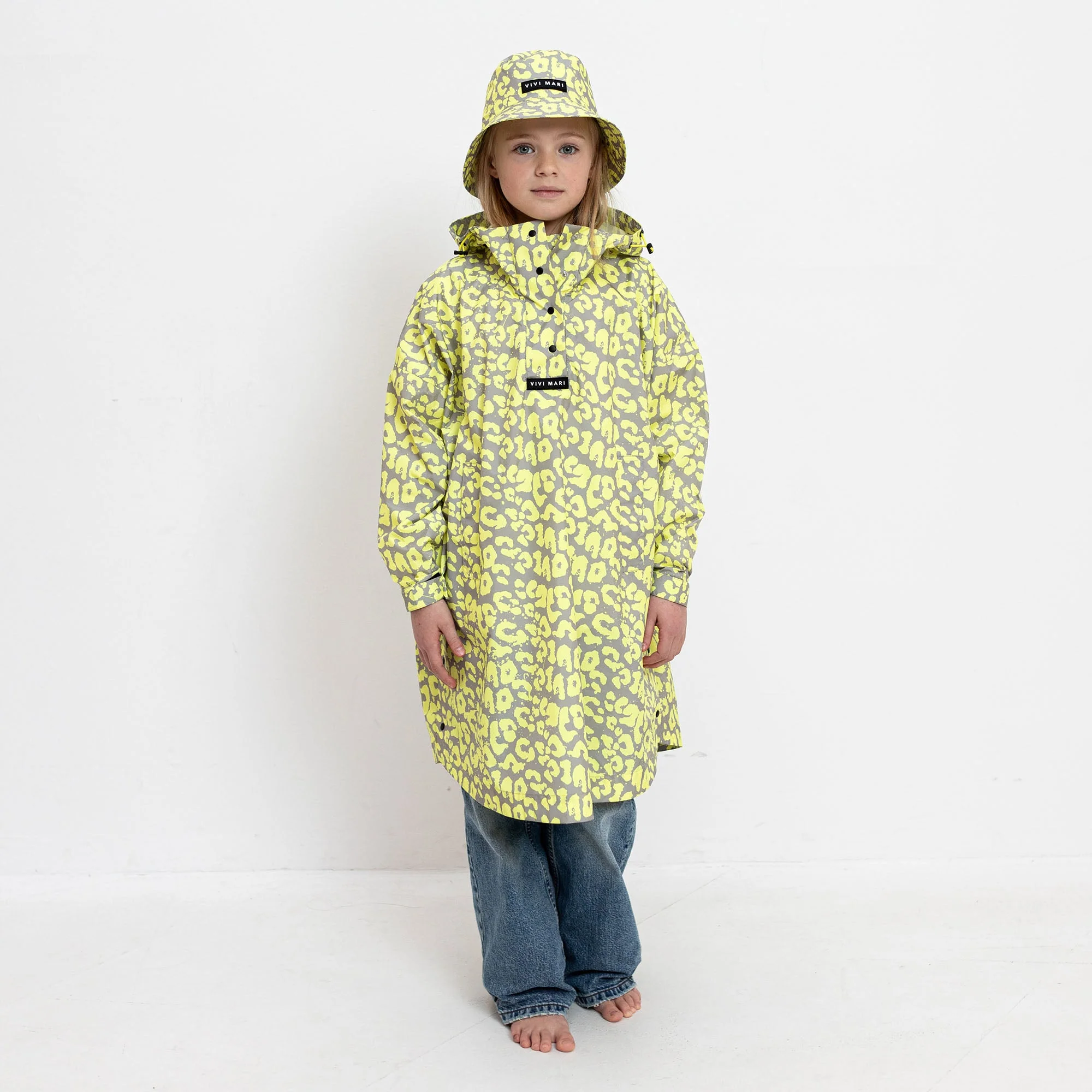 Kids Bucket Hat leo splashes yellow/grey - Image 3