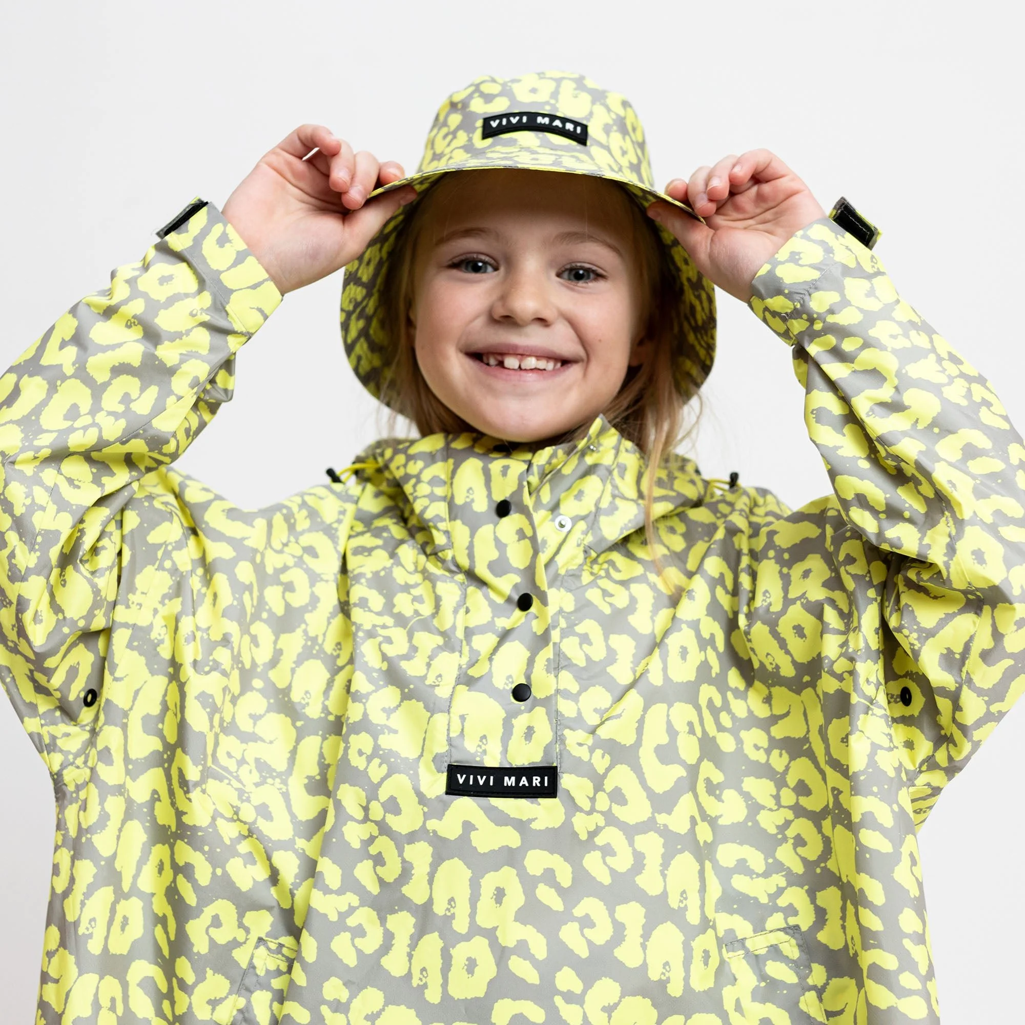 Kids Bucket Hat leo splashes yellow/grey - Image 6
