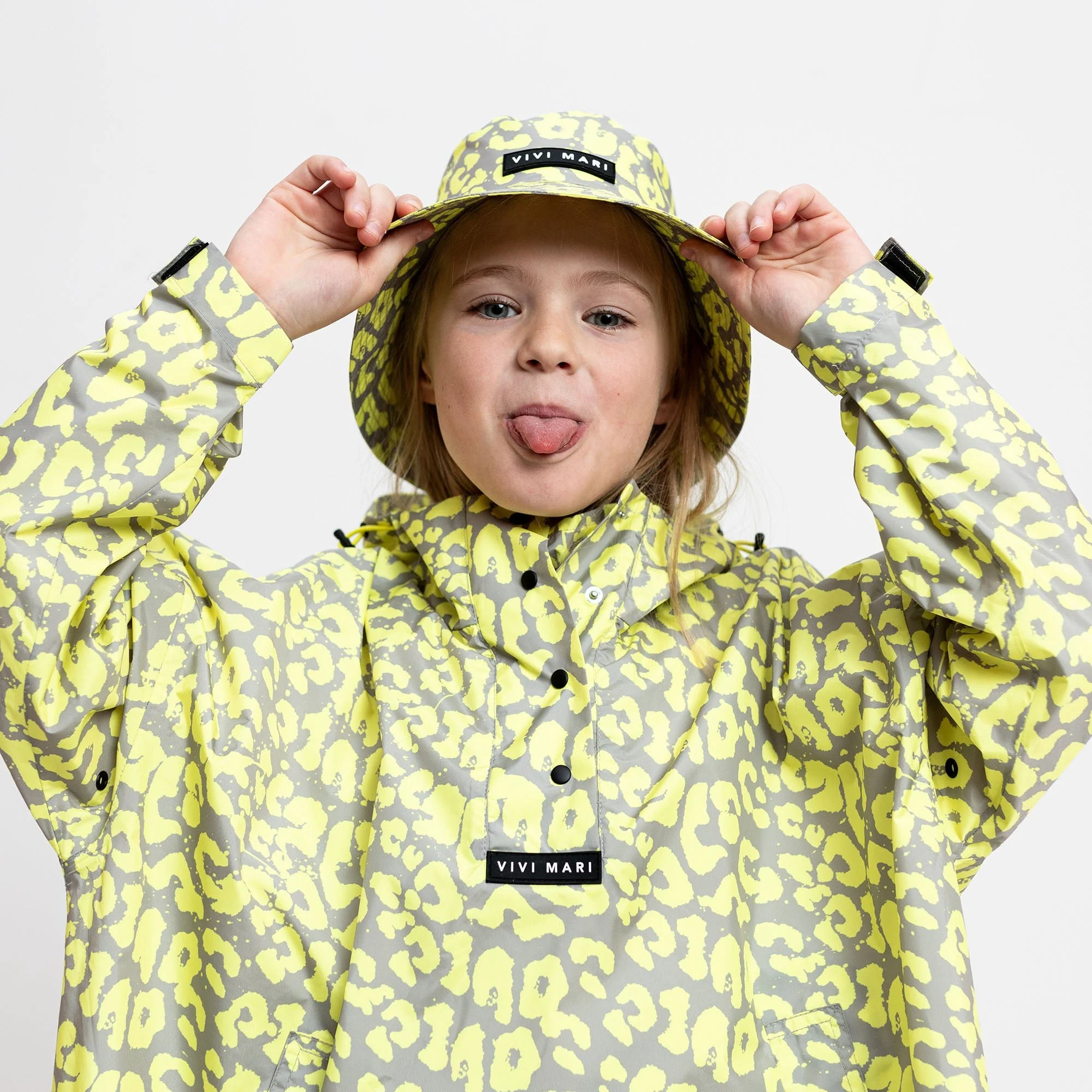 Kids Bucket Hat leo splashes yellow/grey - Image 8