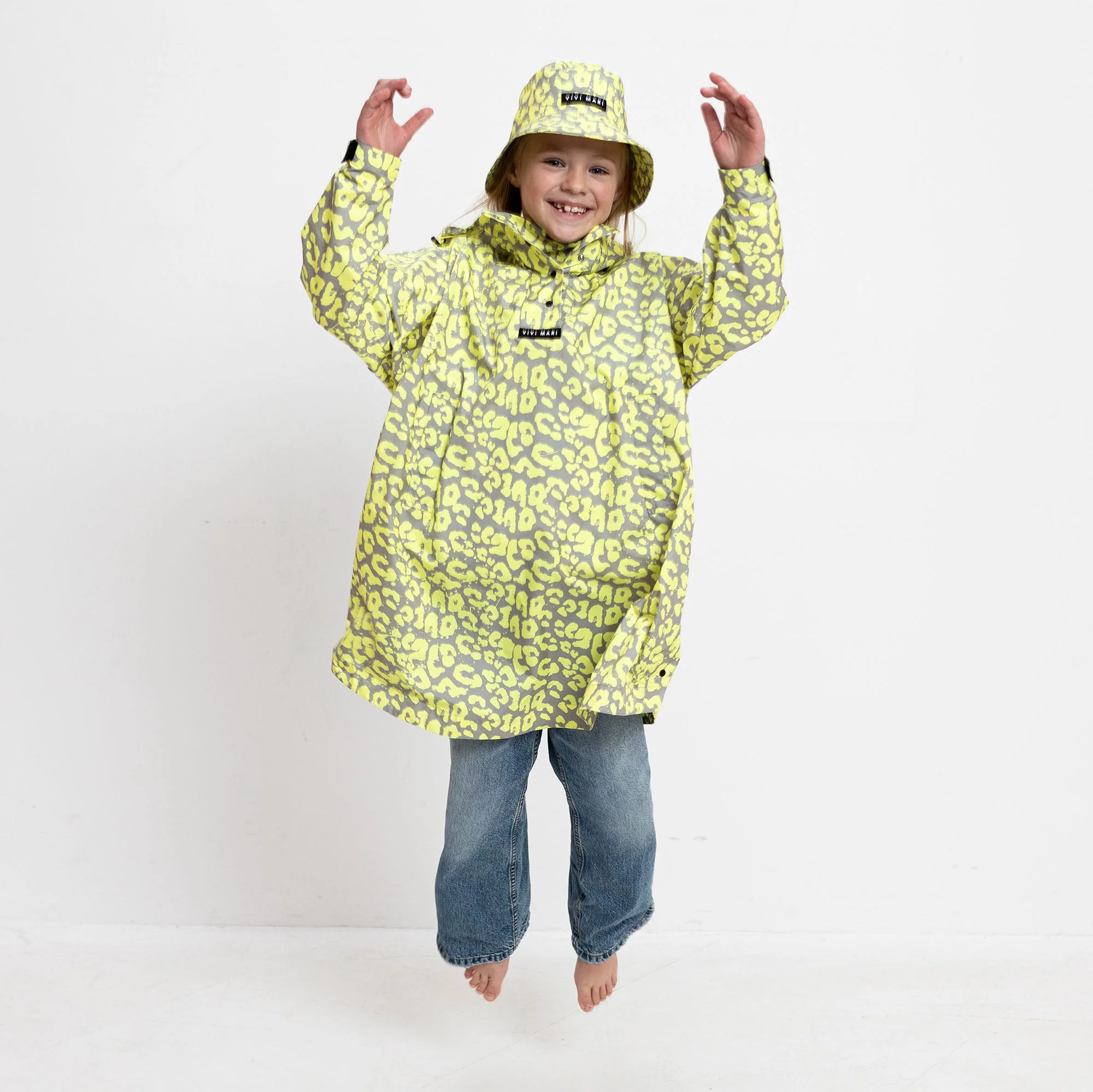Kids Bucket Hat leo splashes yellow/grey - Image 9
