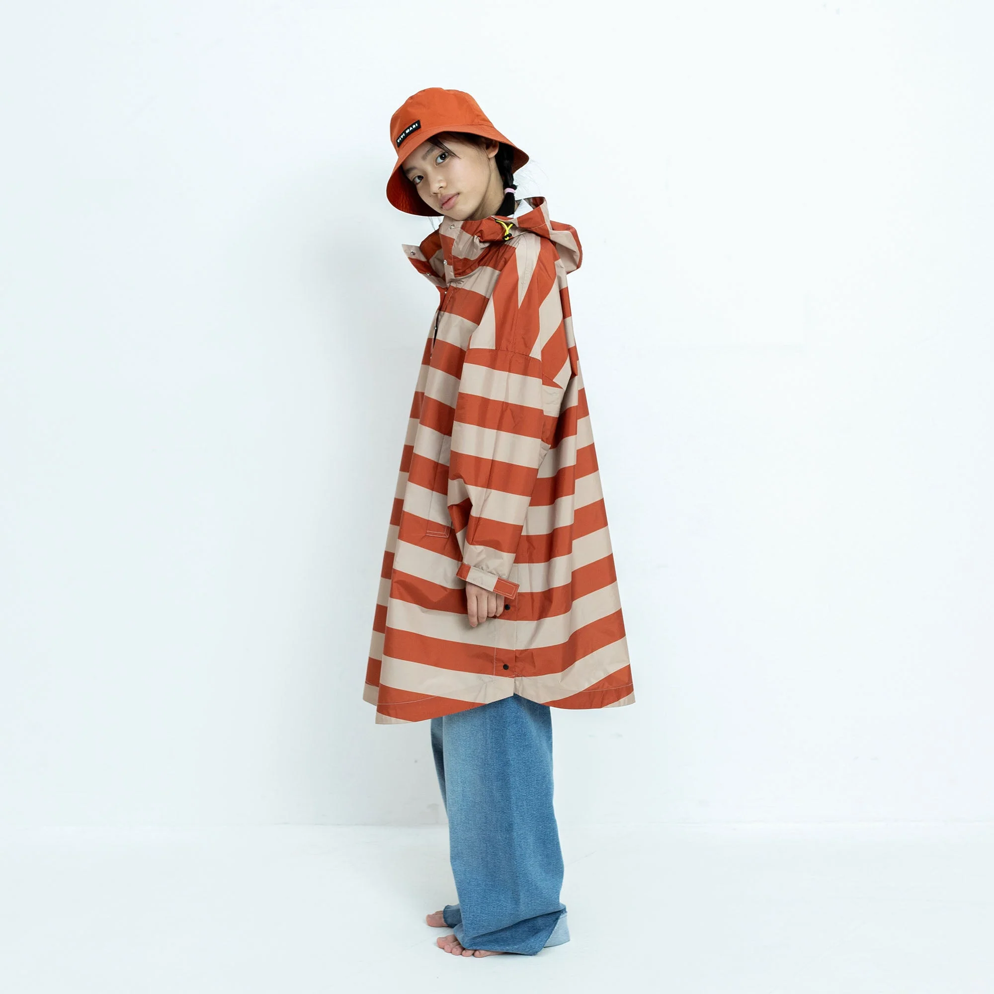 Kids Bucket Hat solid cinnamon - Image 3
