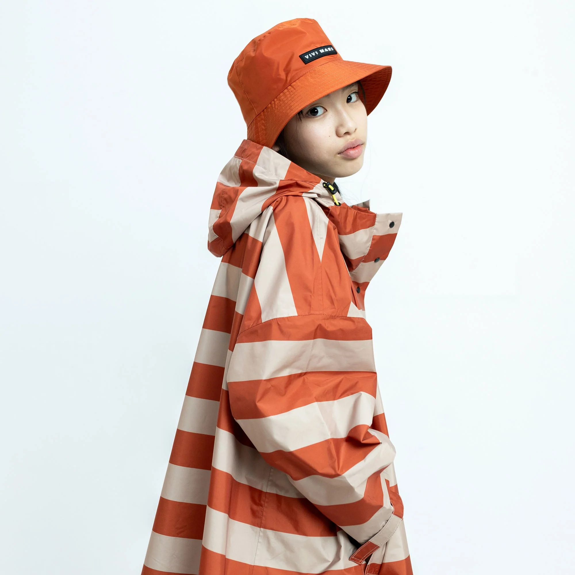 Kids Bucket Hat solid cinnamon - Image 5