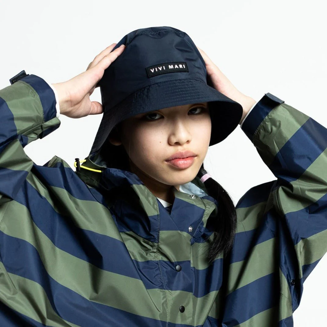 Kids Bucket Hat solid navy - Image 2
