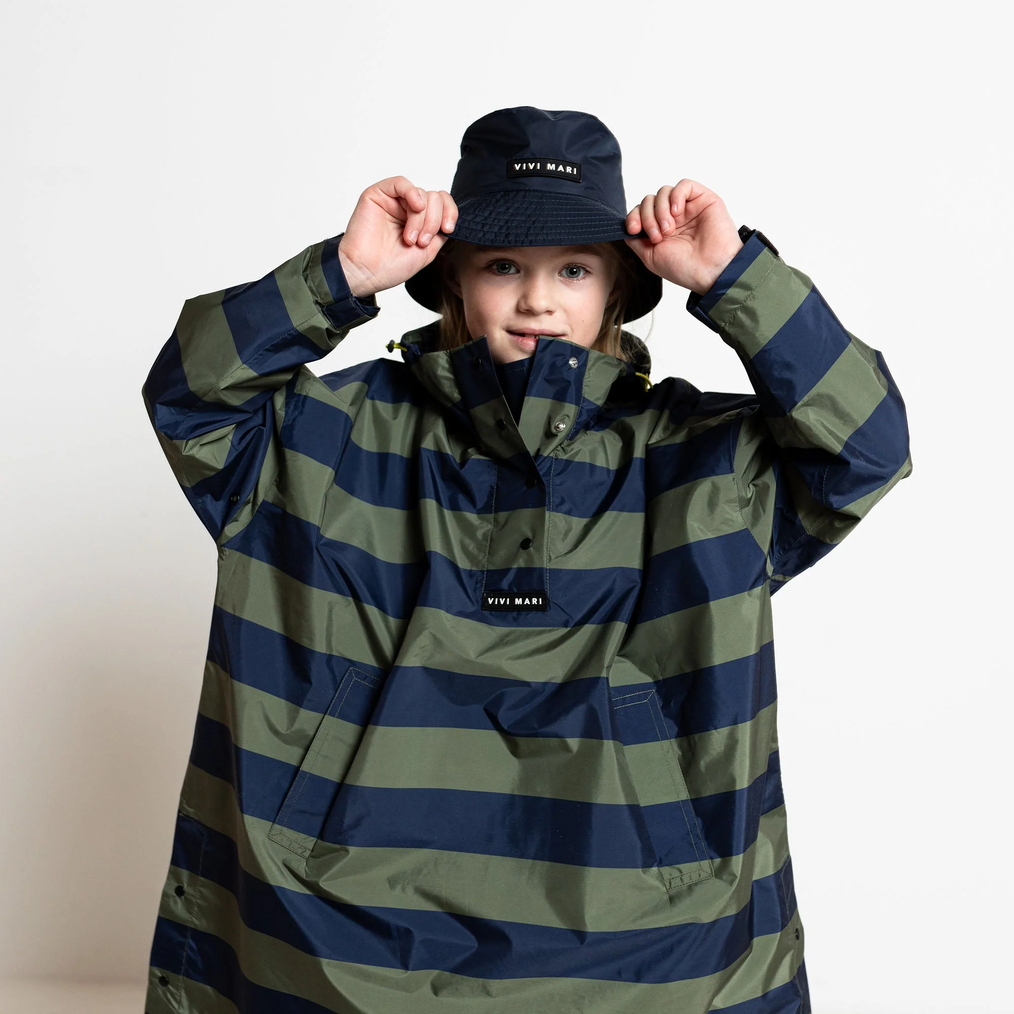 Kids Bucket Hat solid navy - Image 3
