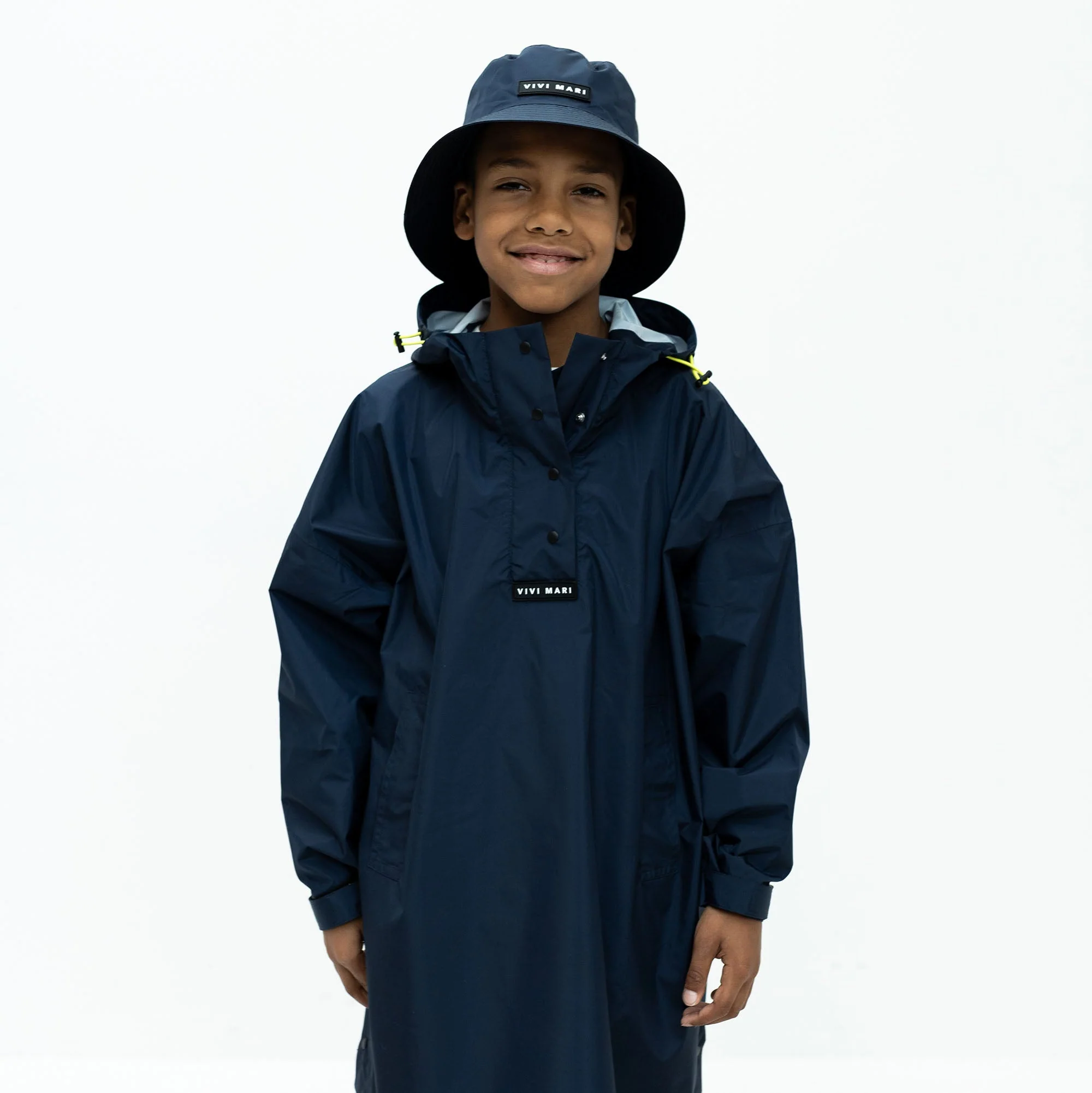 Kids Bucket Hat solid navy - Image 8