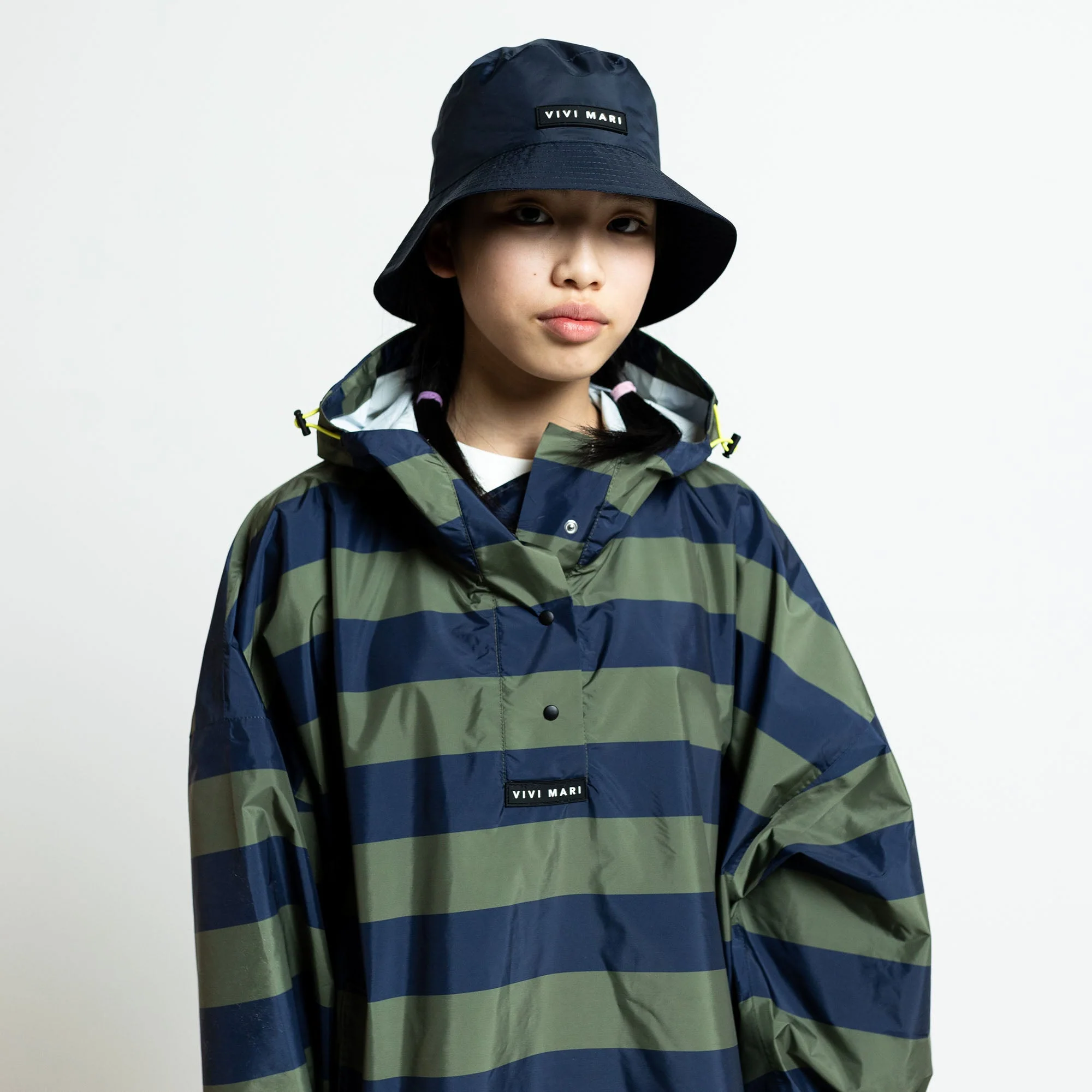 Kids Bucket Hat solid navy - Image 9