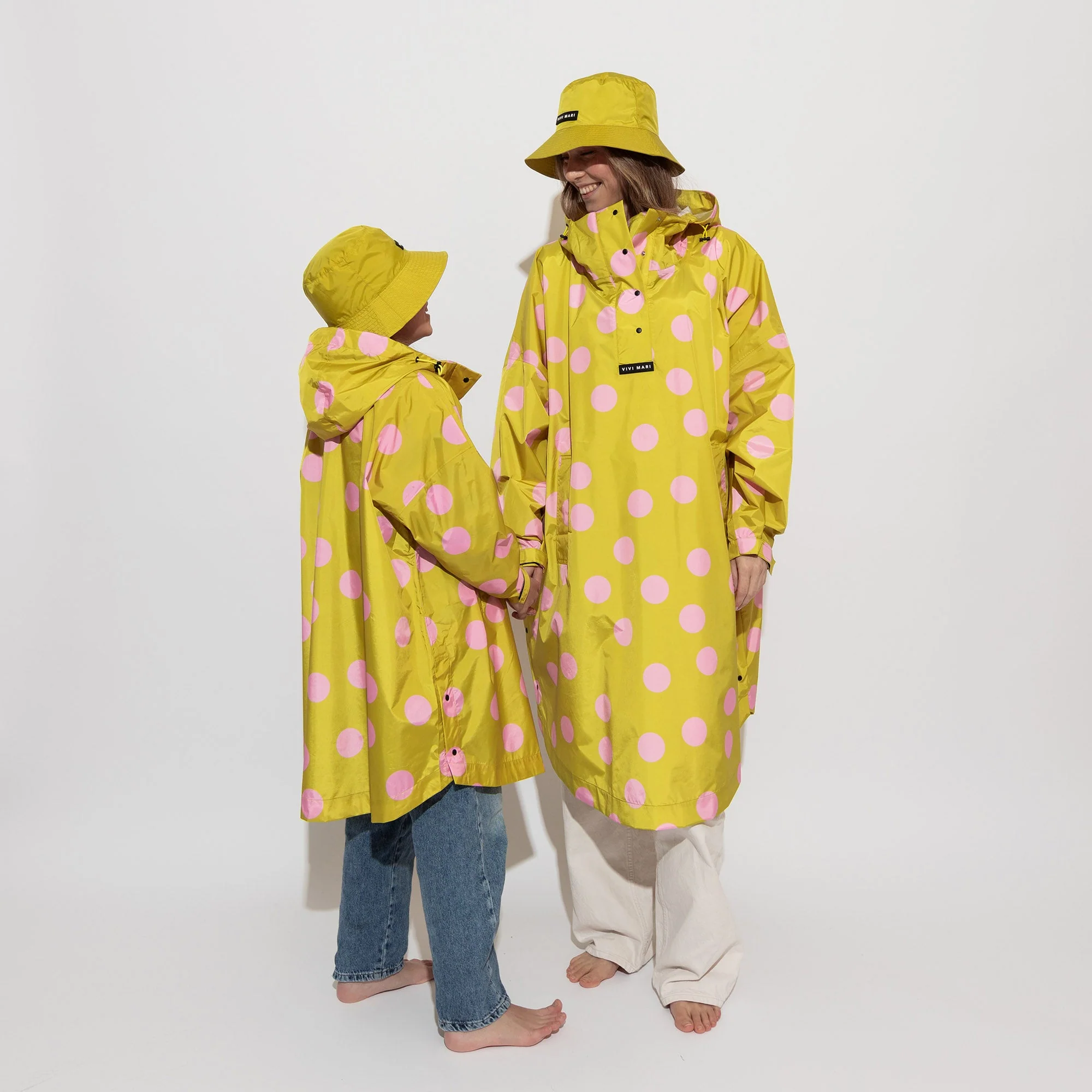 Kids Raincoat dots citrus/rosé - Image 6