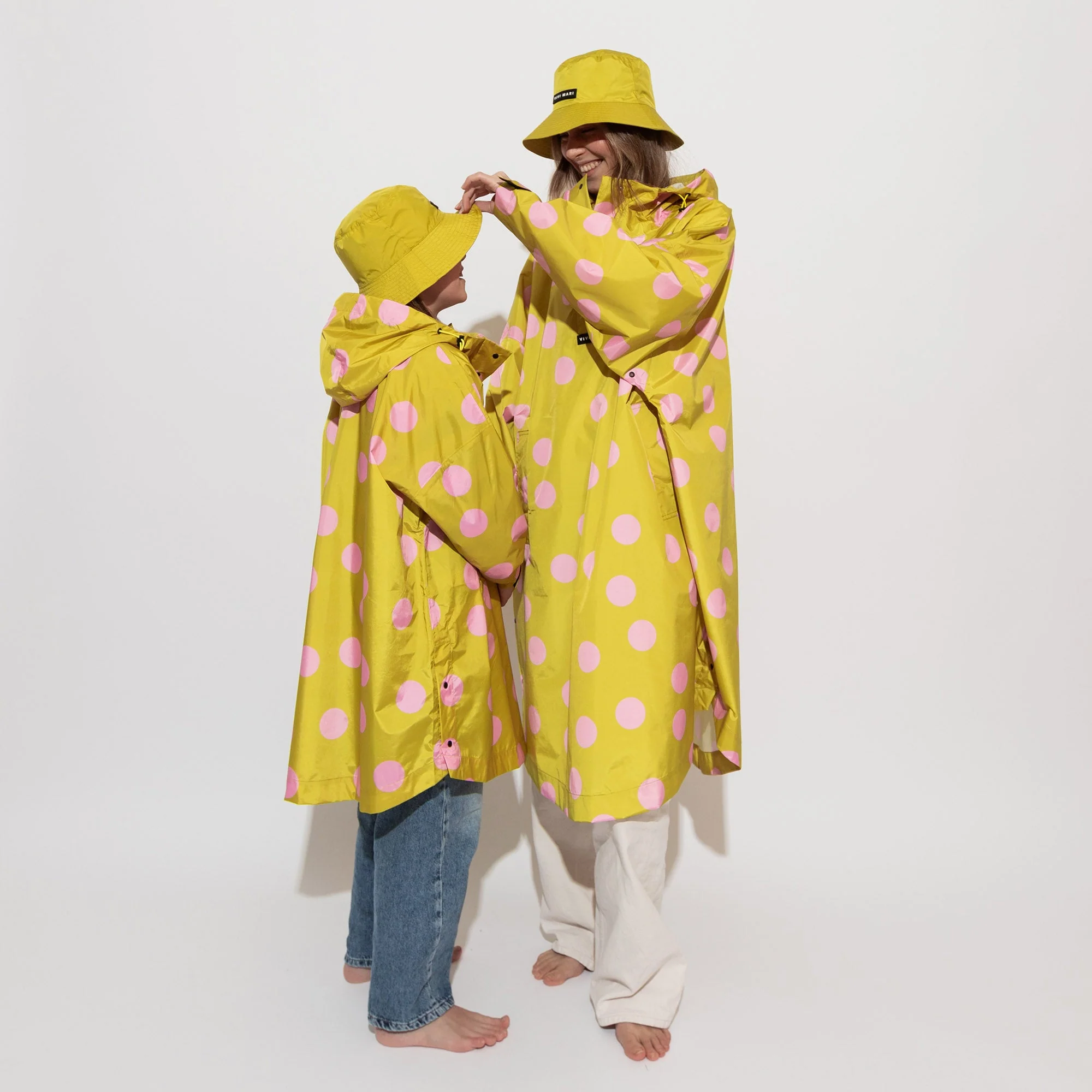 Kids Raincoat dots citrus/rosé - Image 8