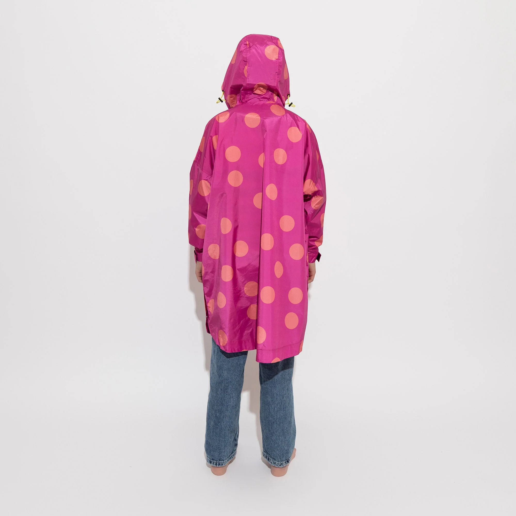Kids Raincoat dots magenta/peach - Image 7