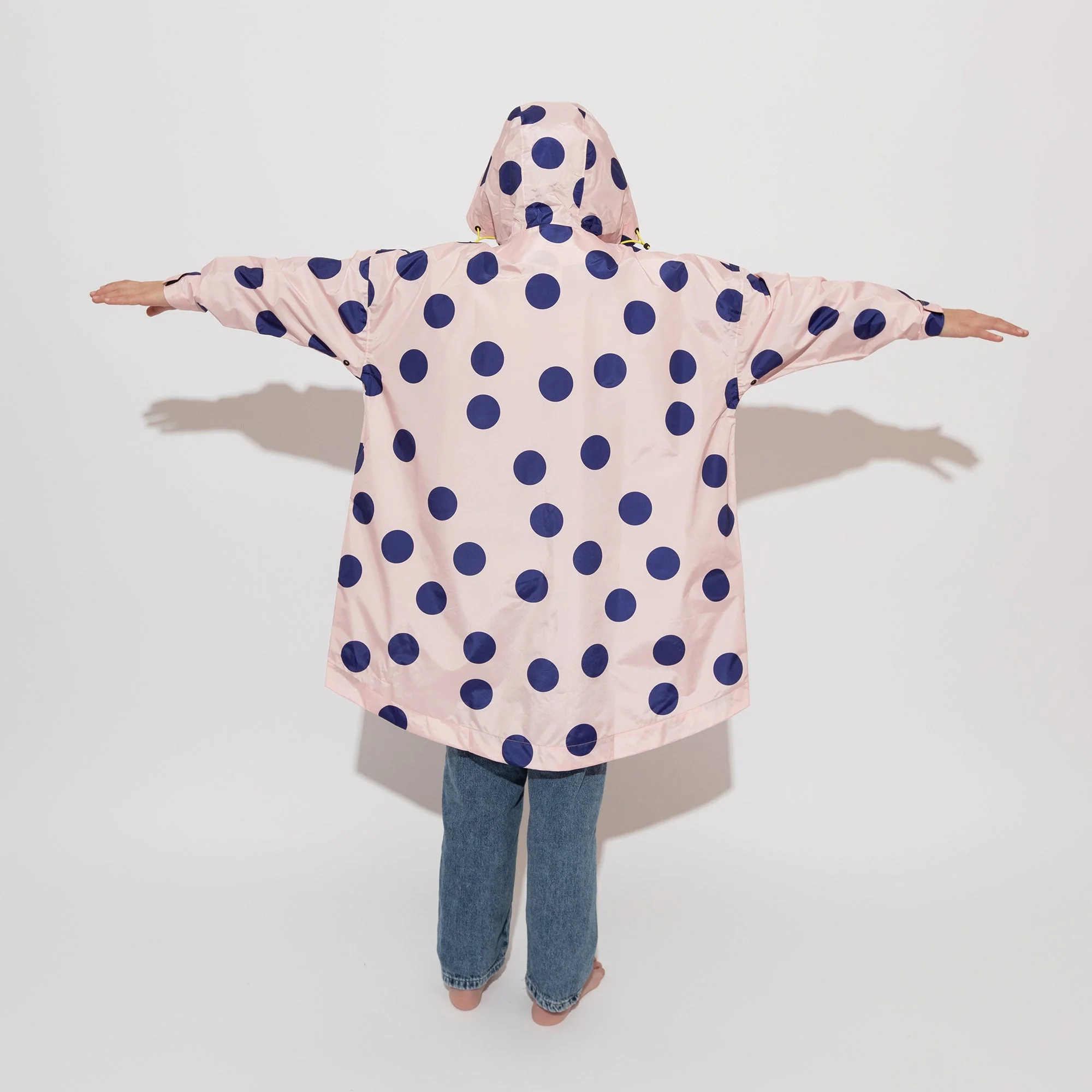 Kids Raincoat dots powder/blue - Image 6