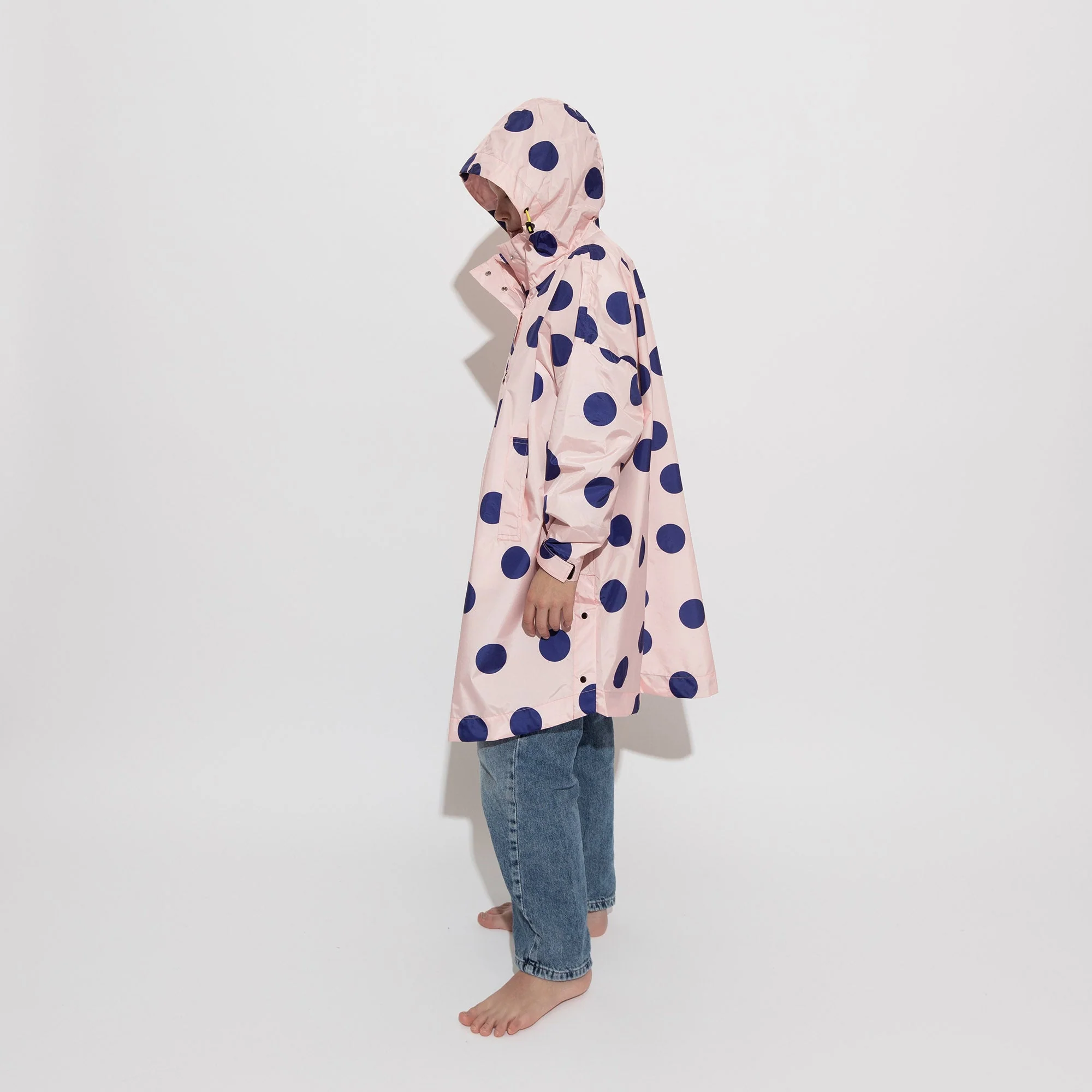 Kids Raincoat dots powder/blue - Image 8