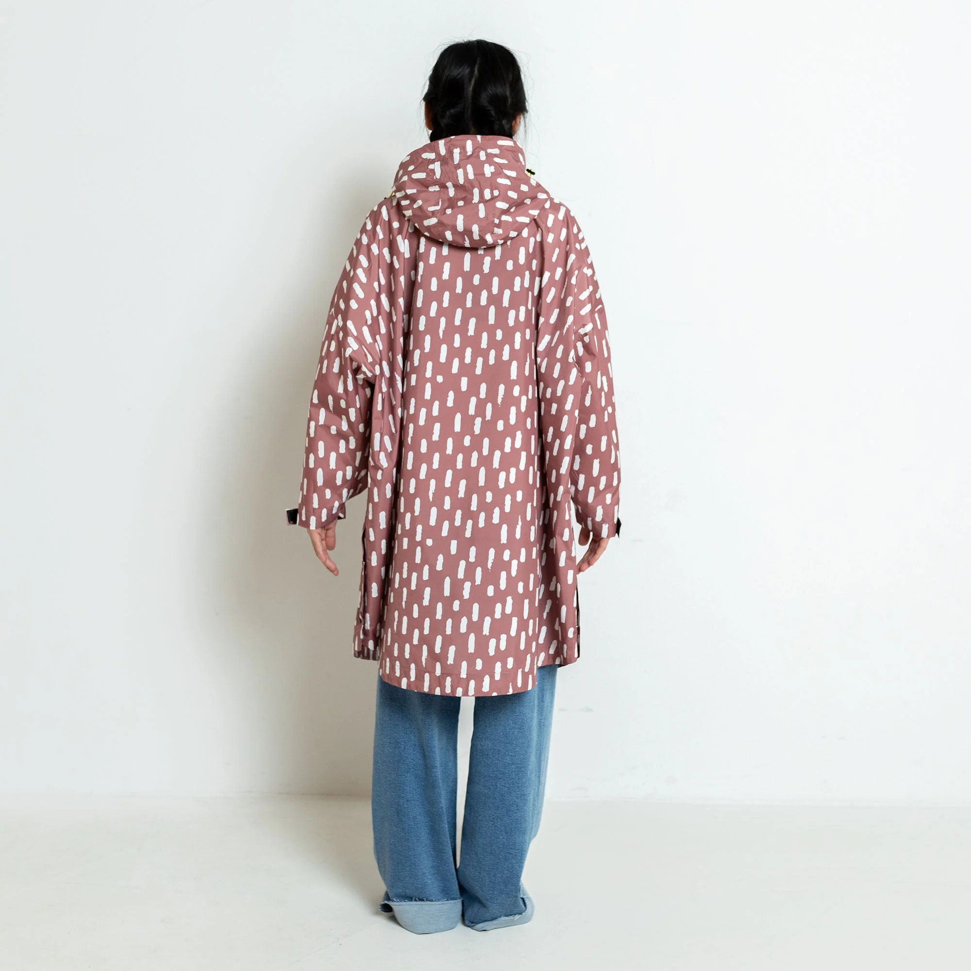 Kids Raincoat drops mauve/white - Image 8