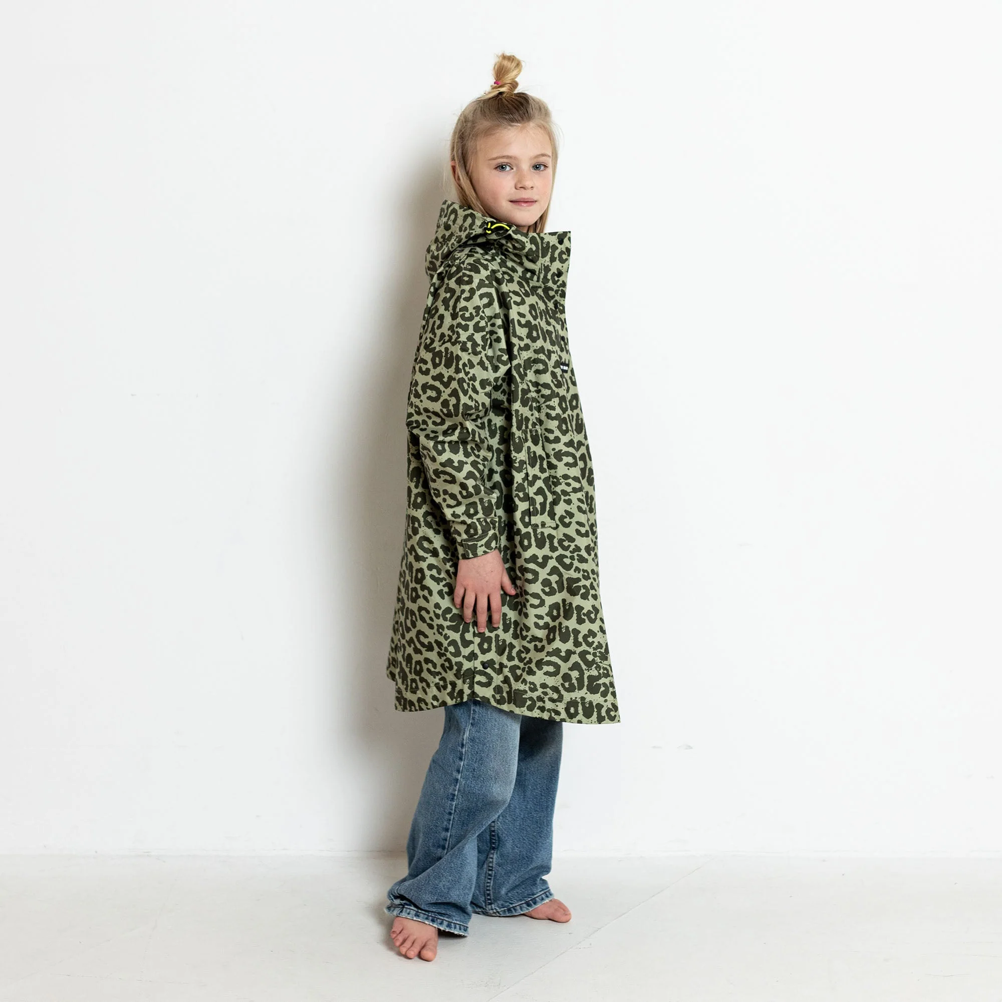 Kids Raincoat leo splashes olive/pale olive - Image 11