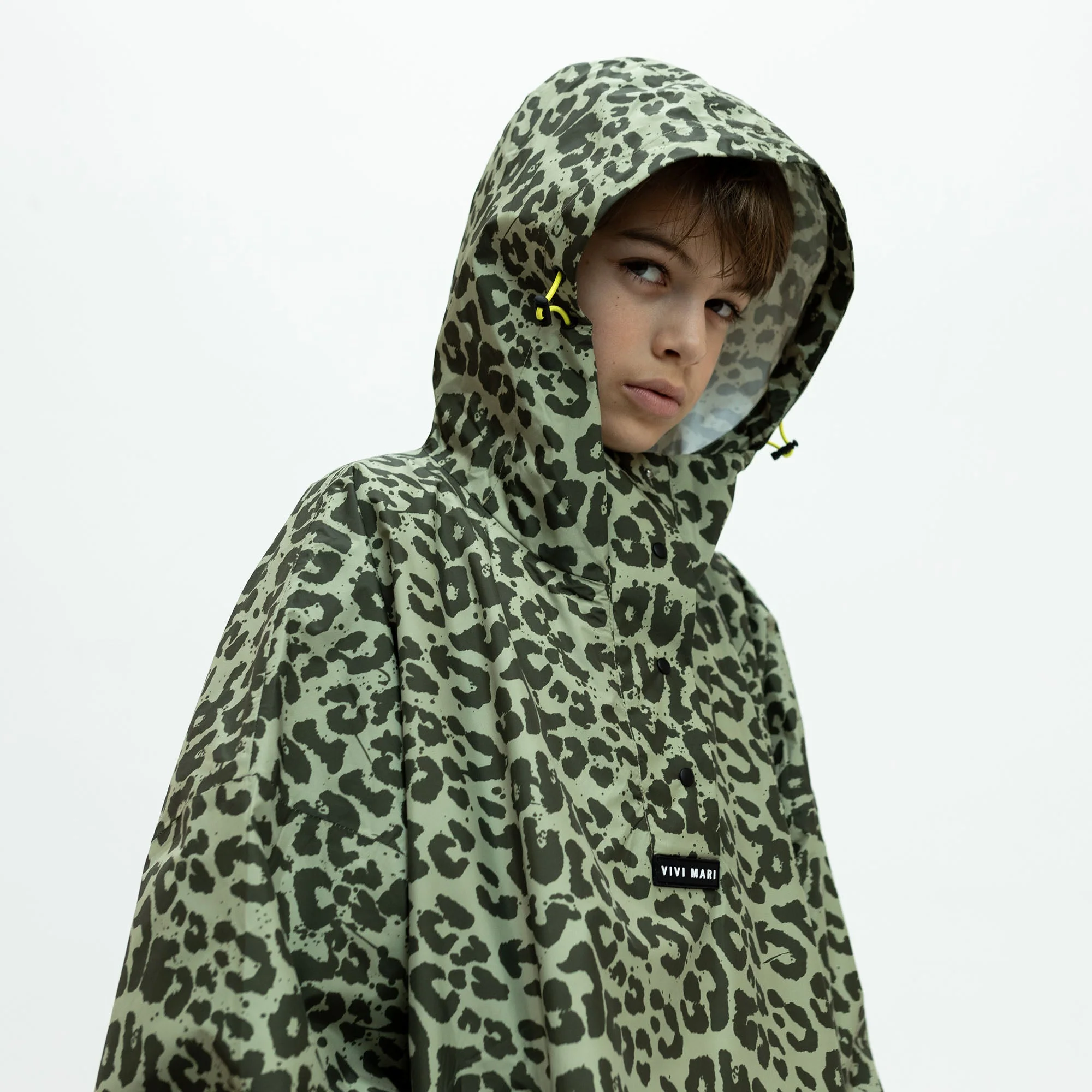 Kids Raincoat leo splashes olive/pale olive - Image 12