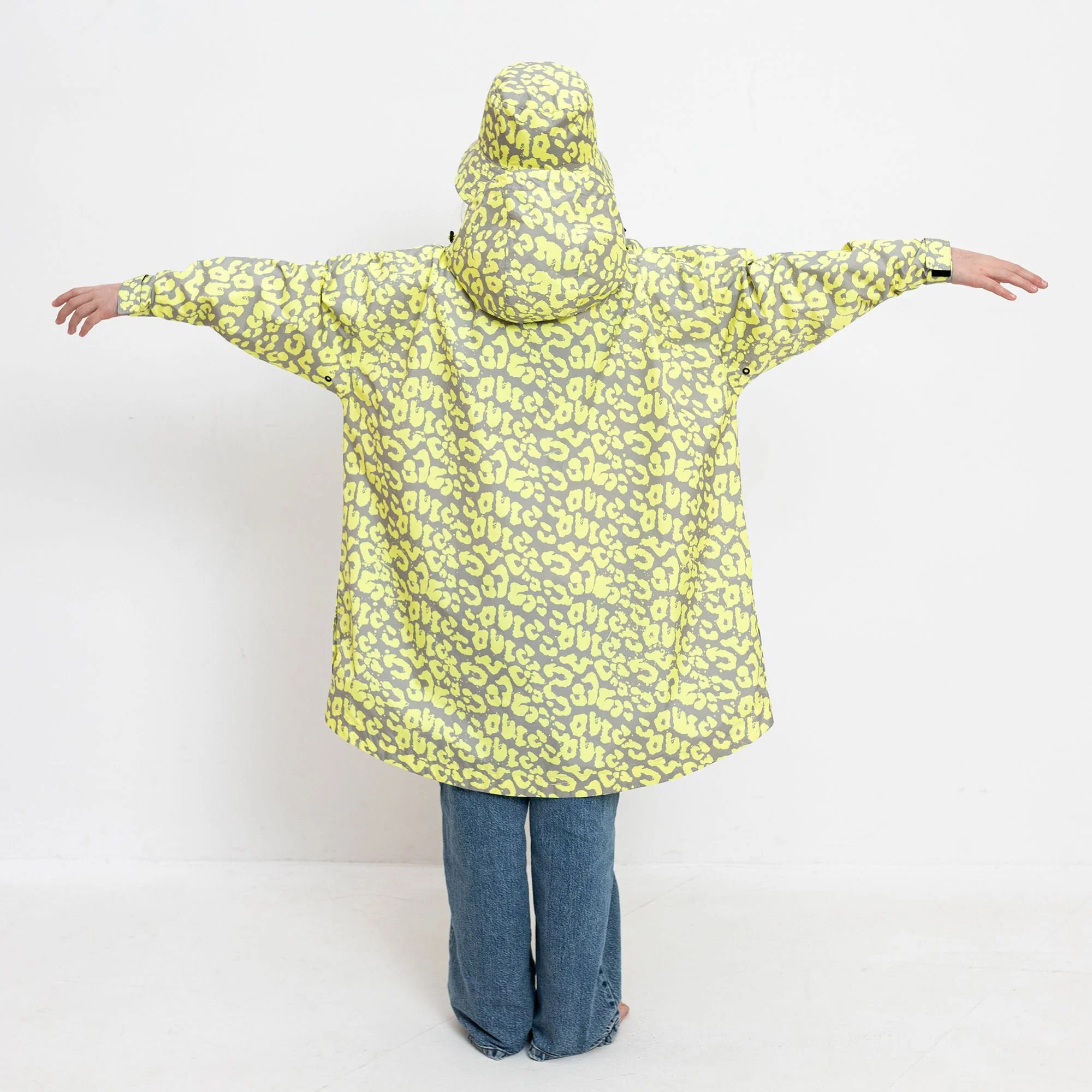 Kids Raincoat leo splashes yellow/grey - Image 10