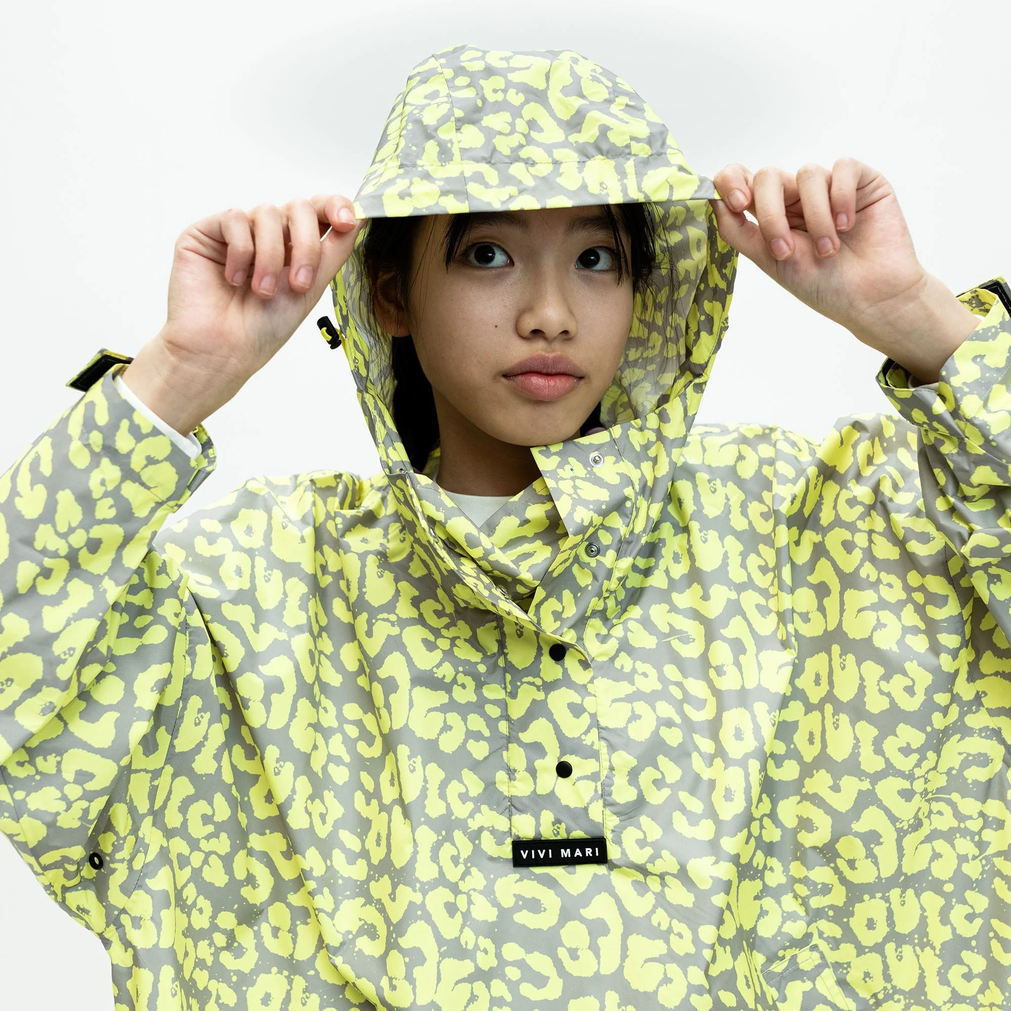 Kids Raincoat leo splashes yellow/grey - Image 12