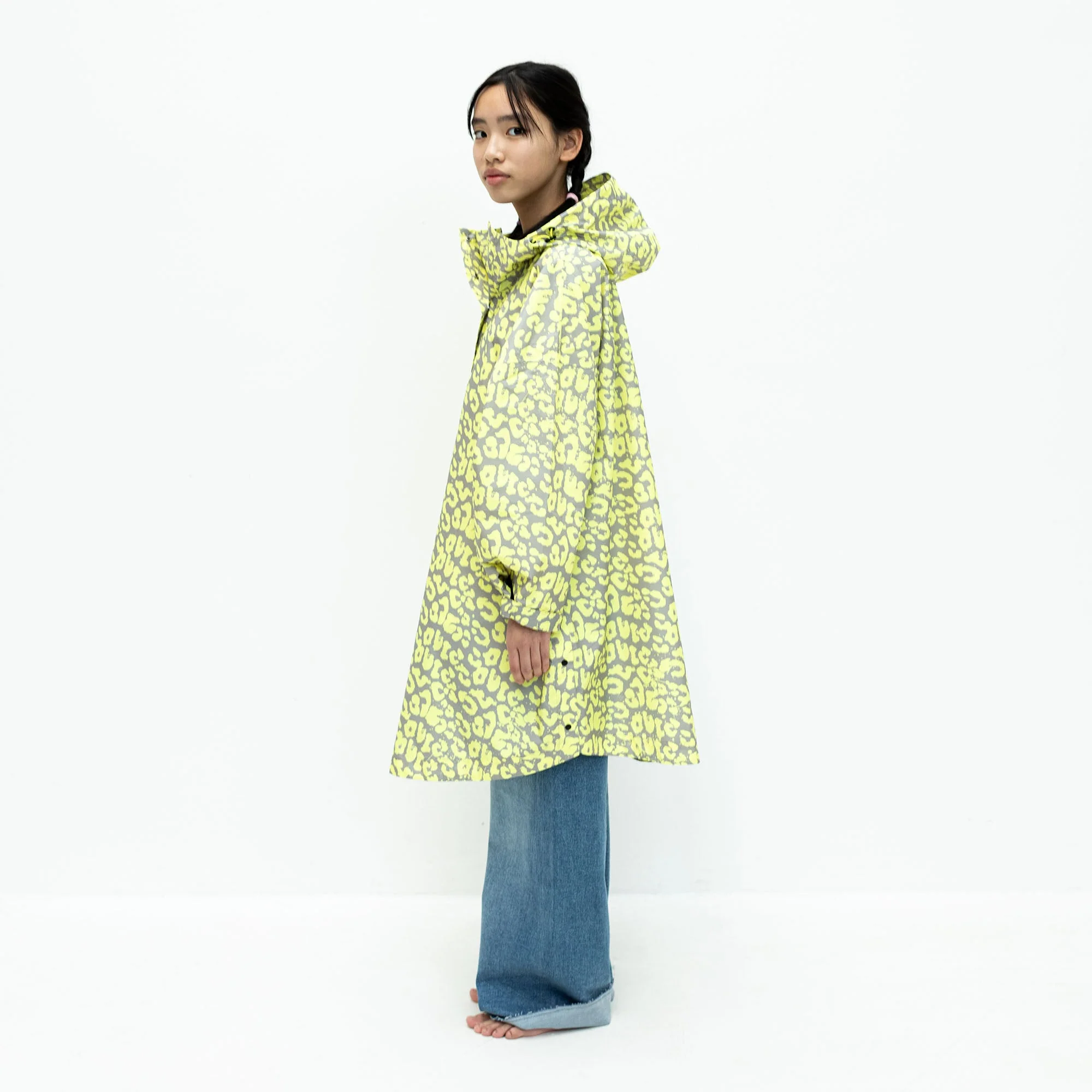 Kids Raincoat leo splashes yellow/grey - Image 7