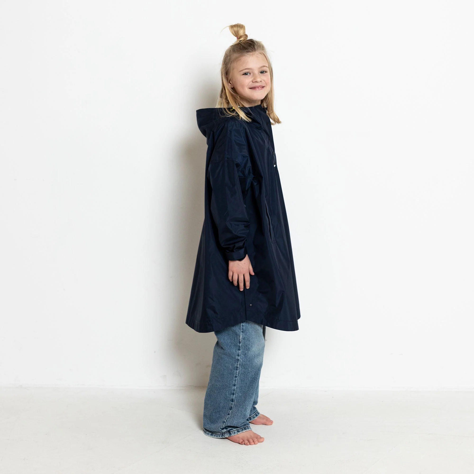 Kids Raincoat solid navy - Image 11