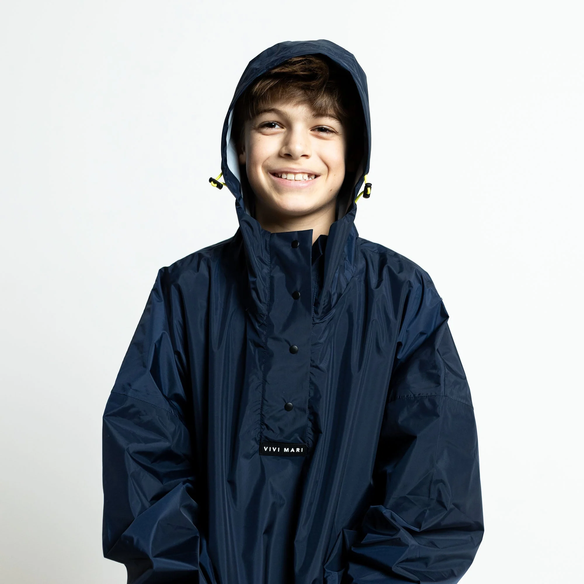 Kids Raincoat solid navy - Image 7