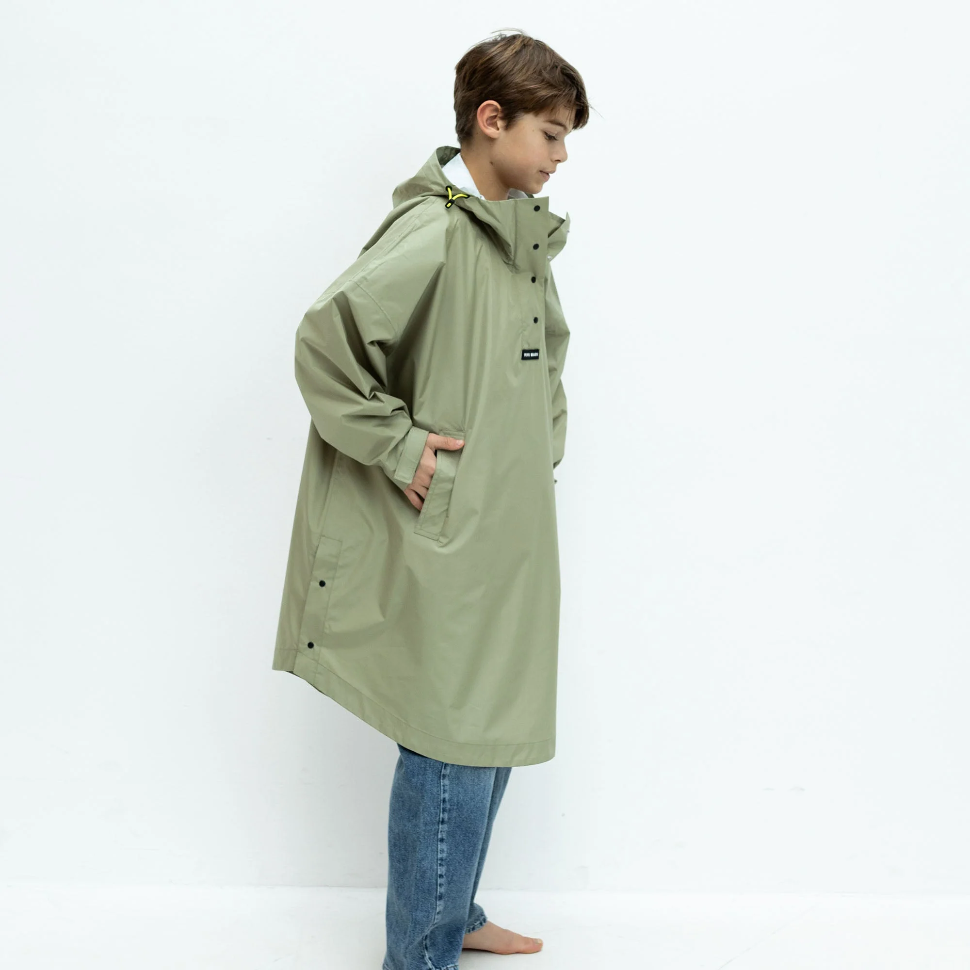 Kids Raincoat solid pale olive - Image 12