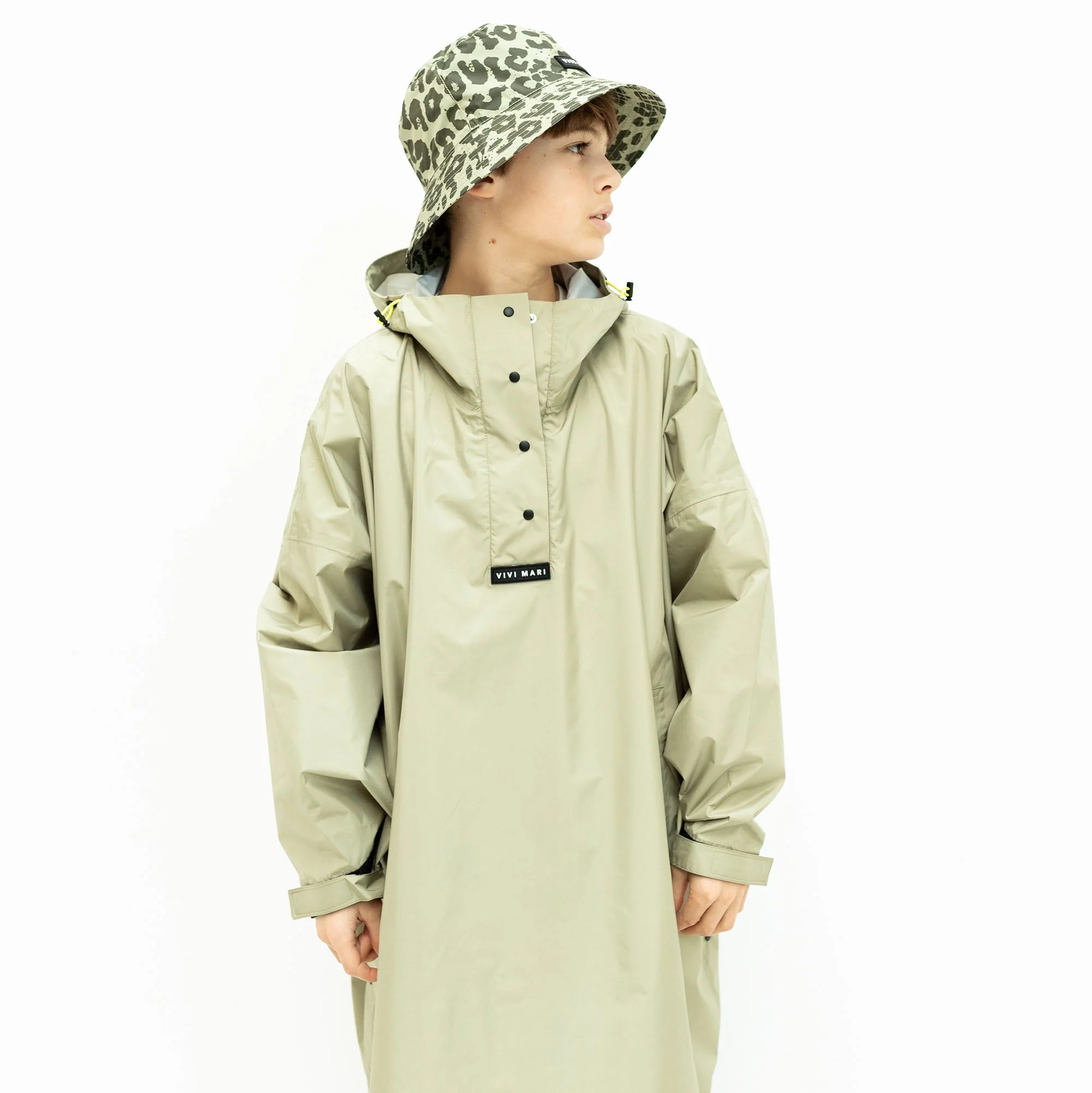 Kids Raincoat solid pale olive - Image 14
