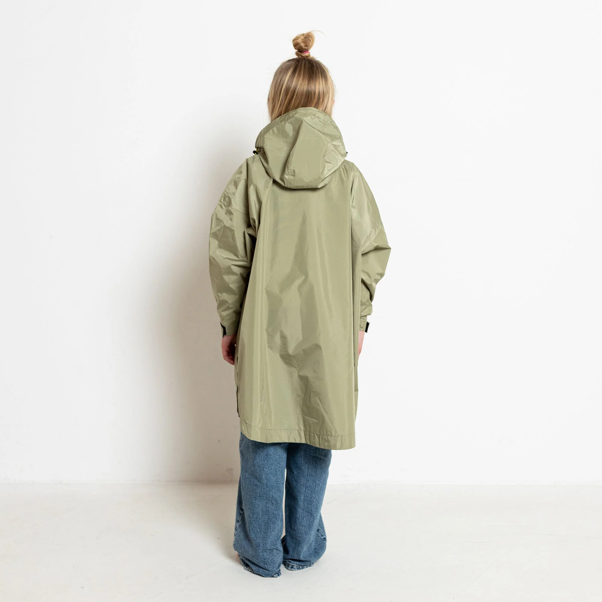 Kids Raincoat solid pale olive - Image 3