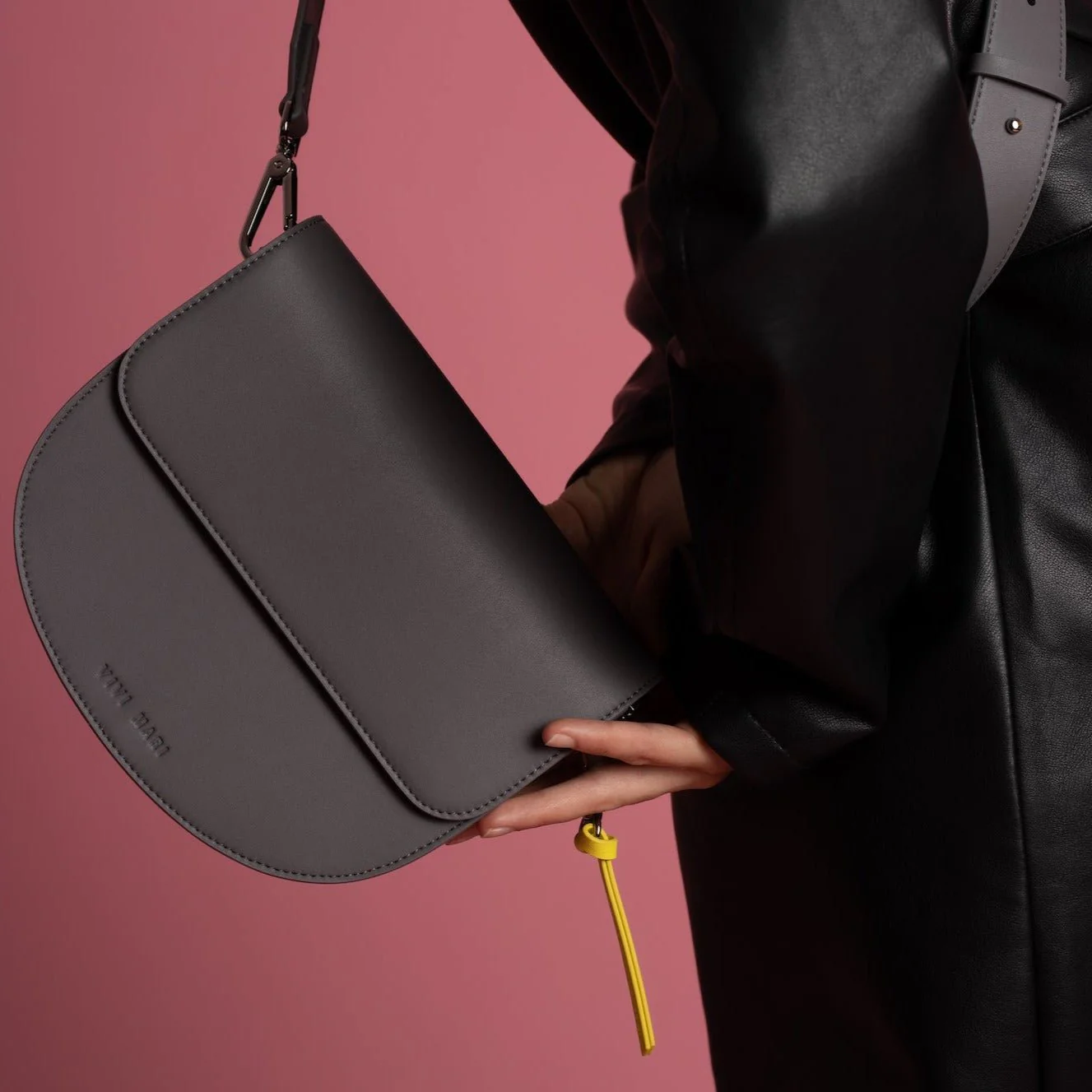 halfmoon bag + strap basic belt - taupe - Image 13