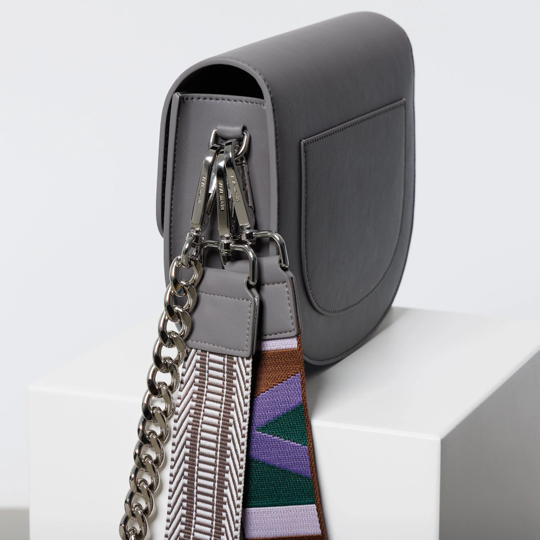halfmoon bag + strap basic belt - taupe - Image 14