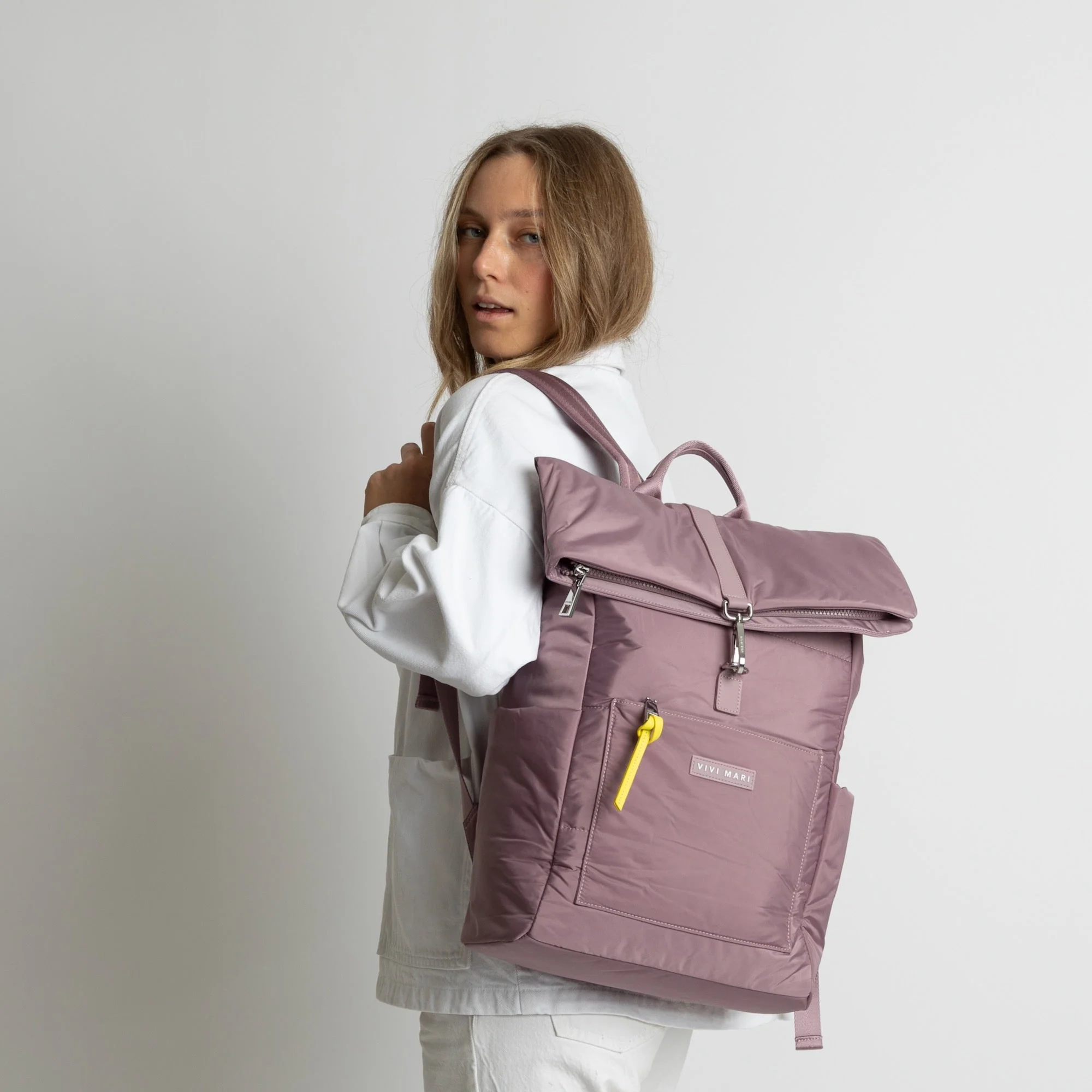 Padded Backpack medium - ash plum - Image 15