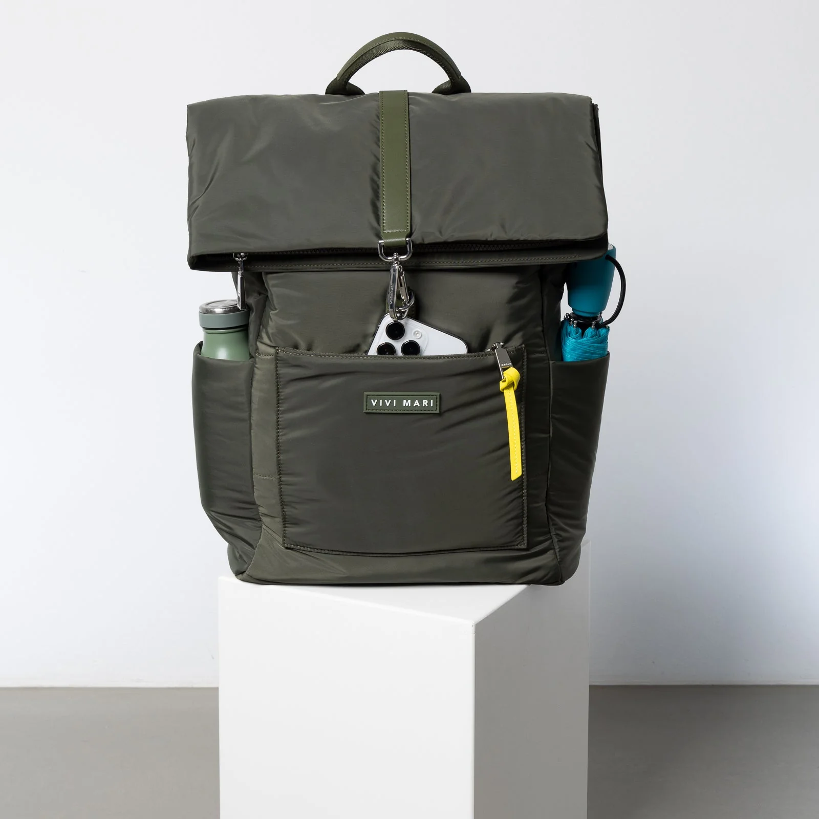 Padded Backpack medium - olive - Image 5