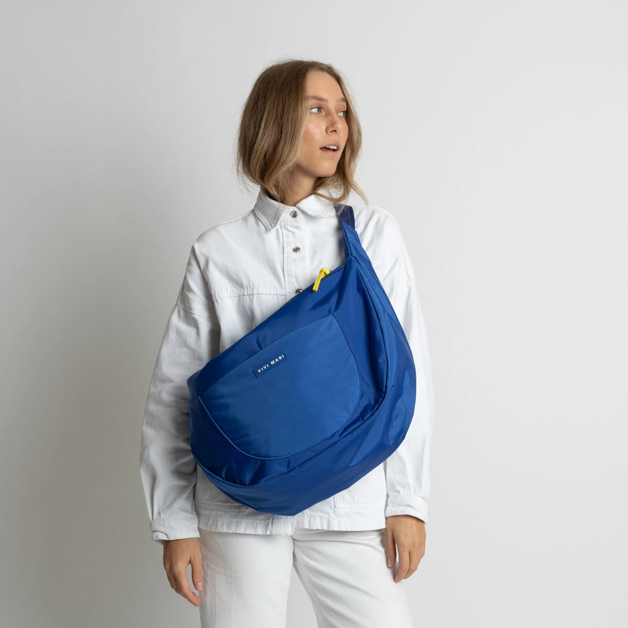 Padded Hip Bag oversized - blue - Image 14