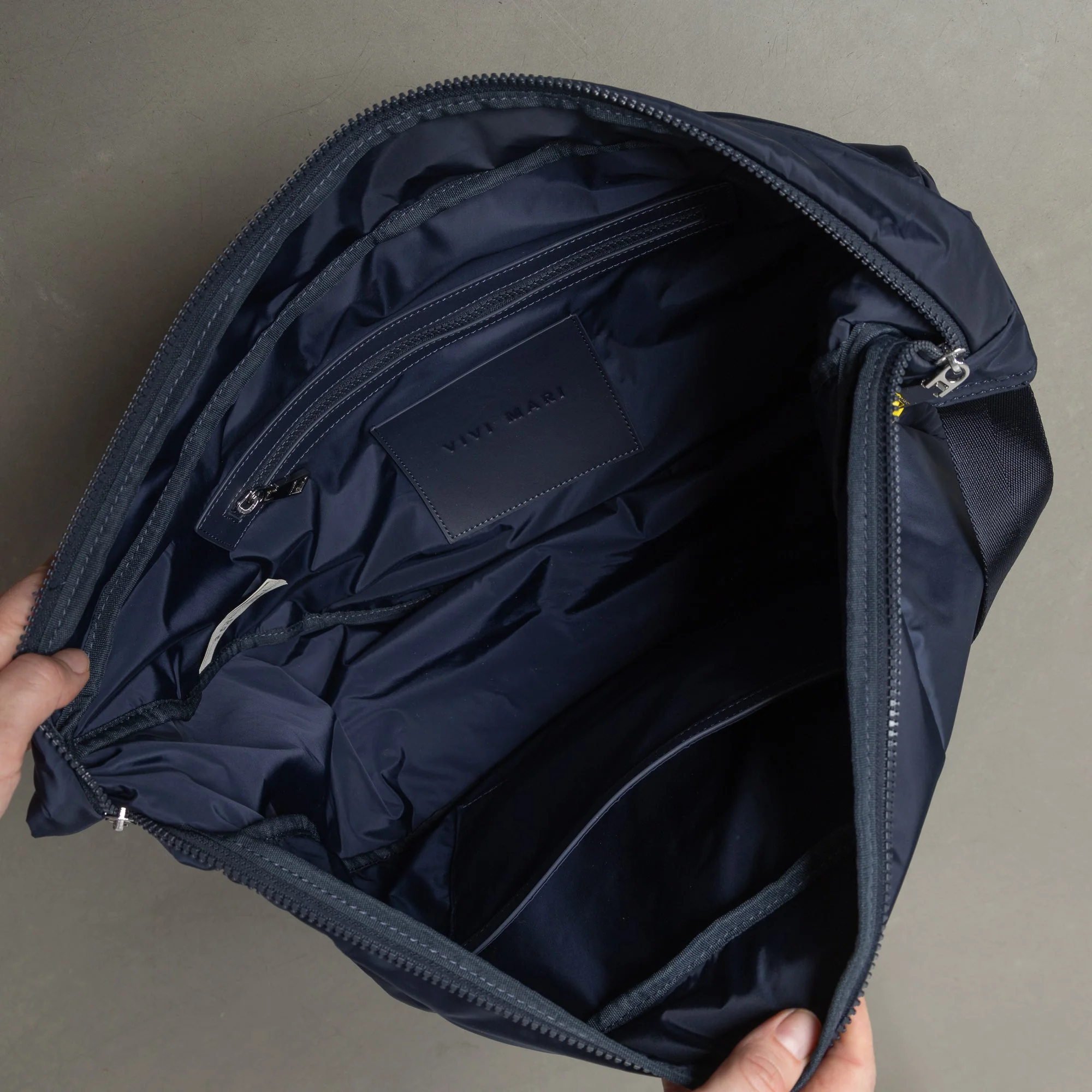 Padded Hip Bag oversized - navy - Image 8