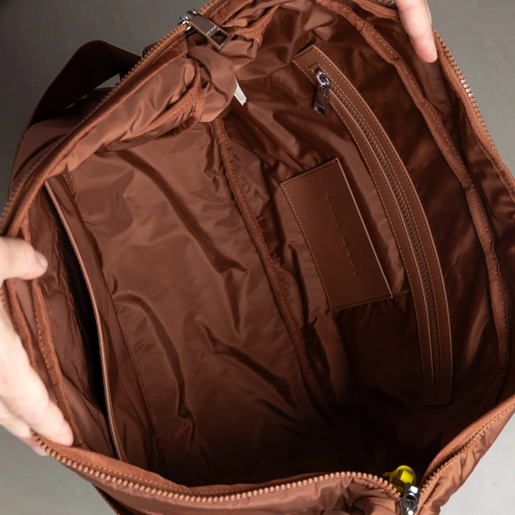 Padded Hip Bag oversized - tan - Image 9