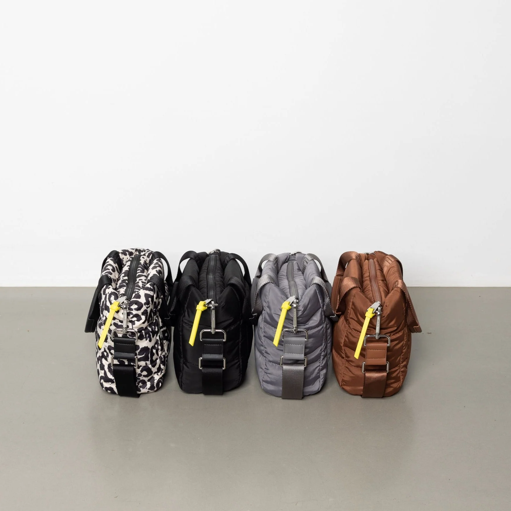padded tote bag small + strap basic woven slim - taupe - Image 25