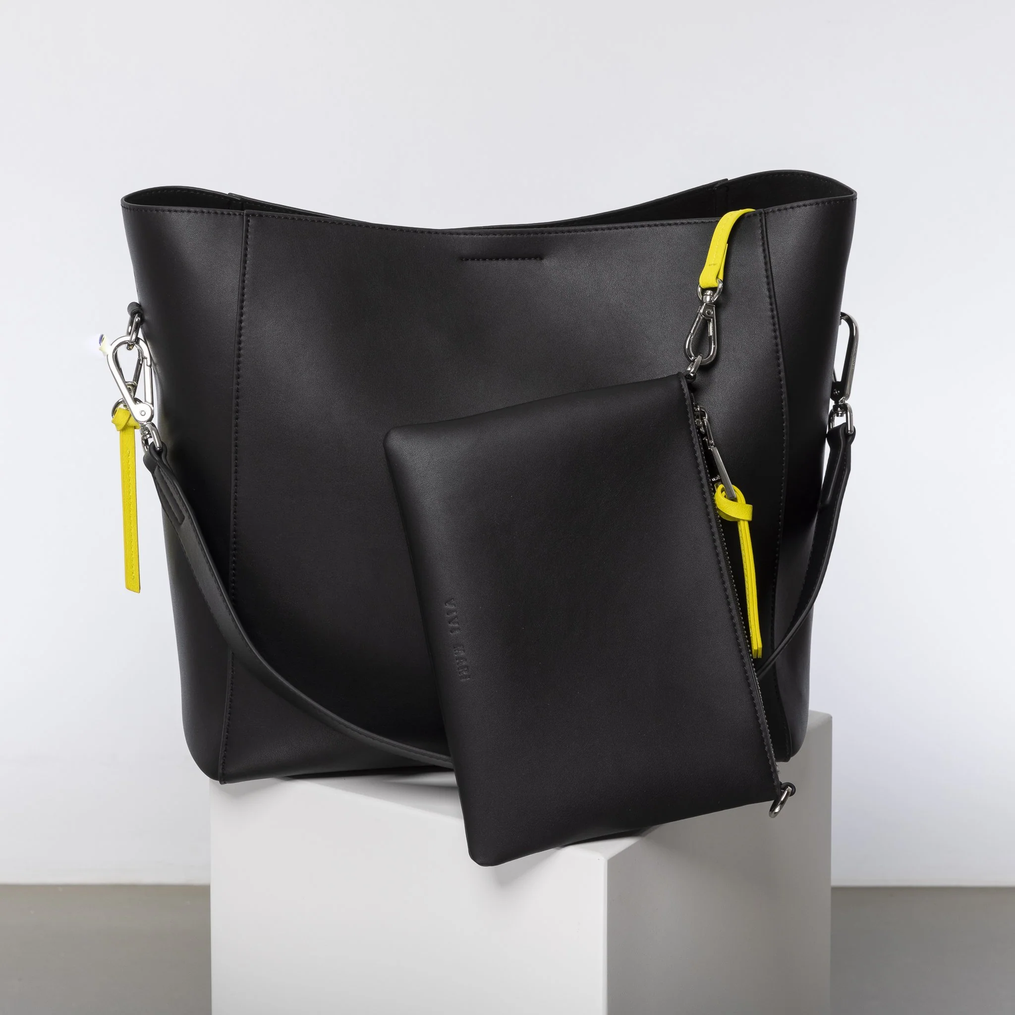 pouch + strap basic classic thin - black - Image 4