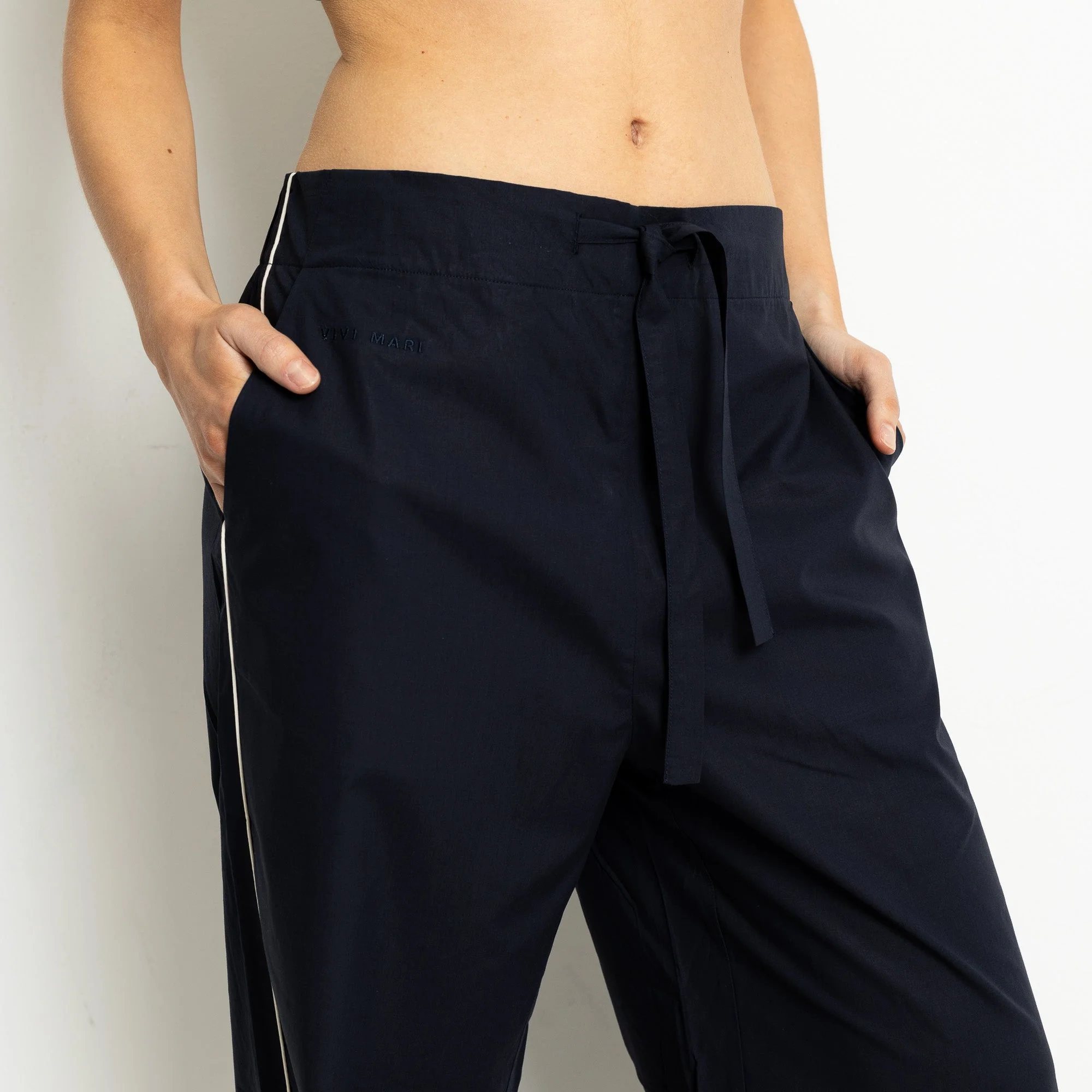 Pyjama Pants - solid navy - Image 4