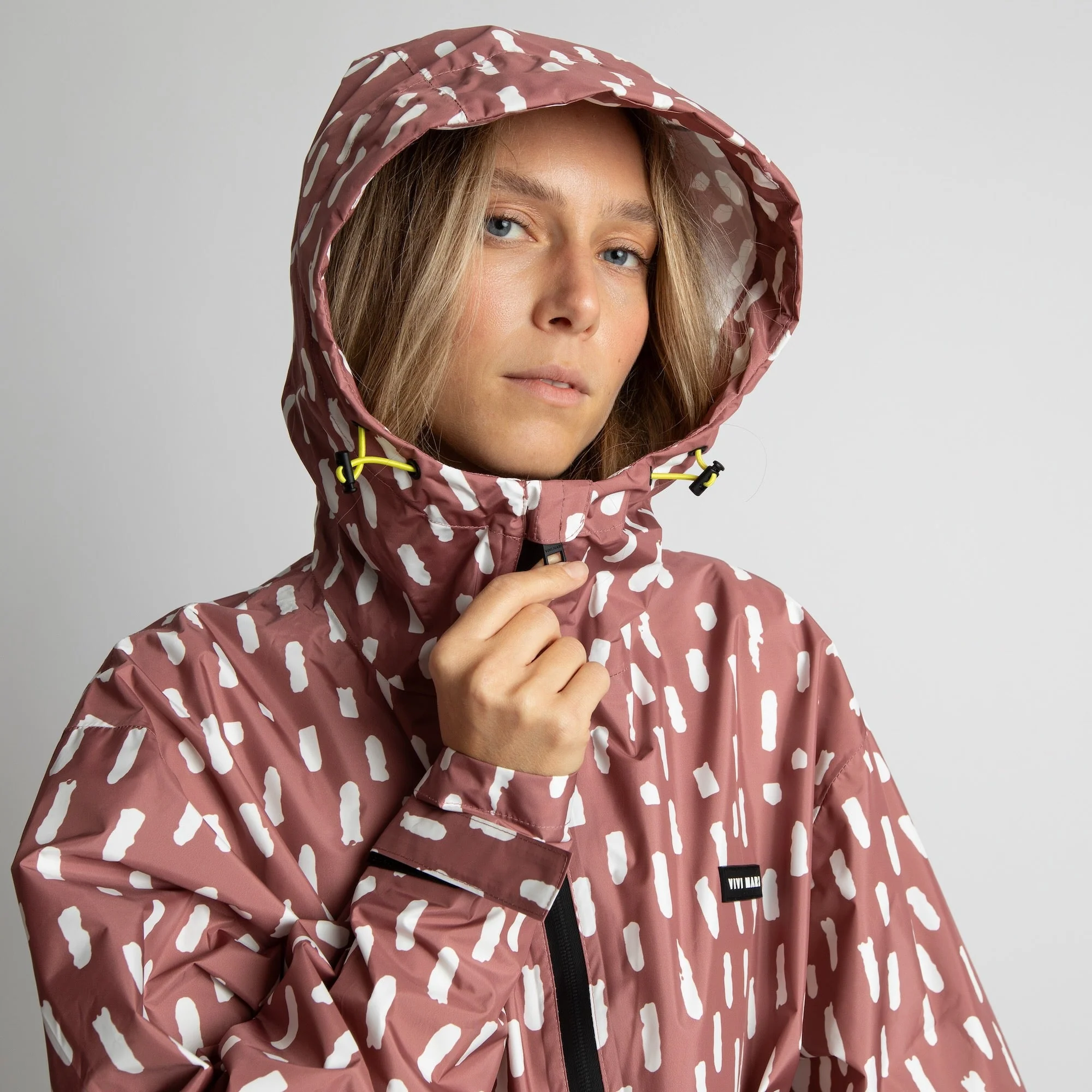 Rain Jacket drops mauve/white - Image 10