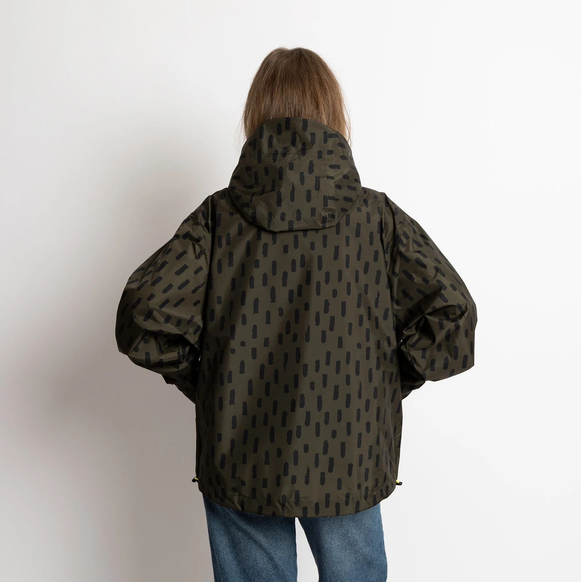 Rain Jacket drops olive/black - Image 12